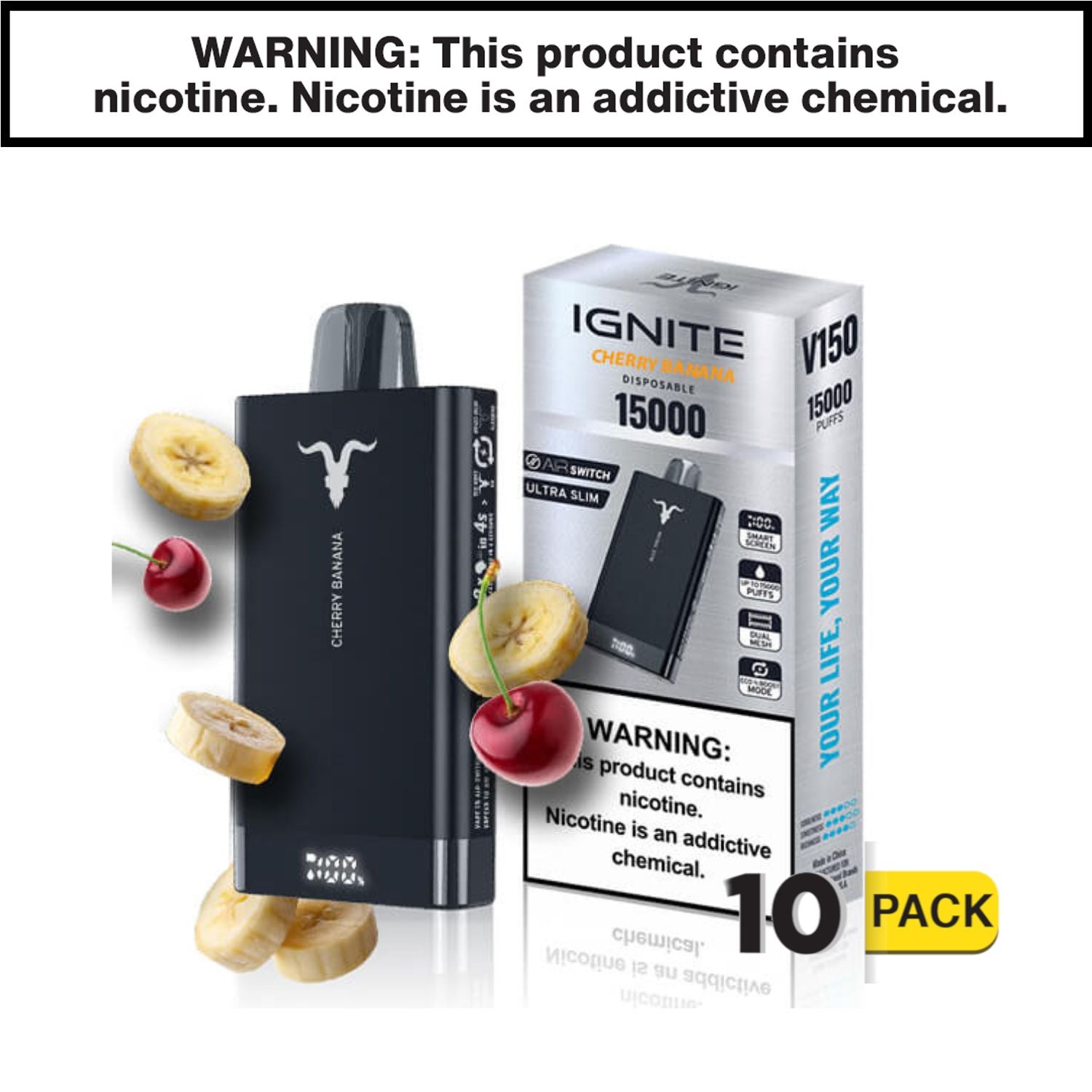 Cherry Banana Ignite V150 Disposable Vape — image 2