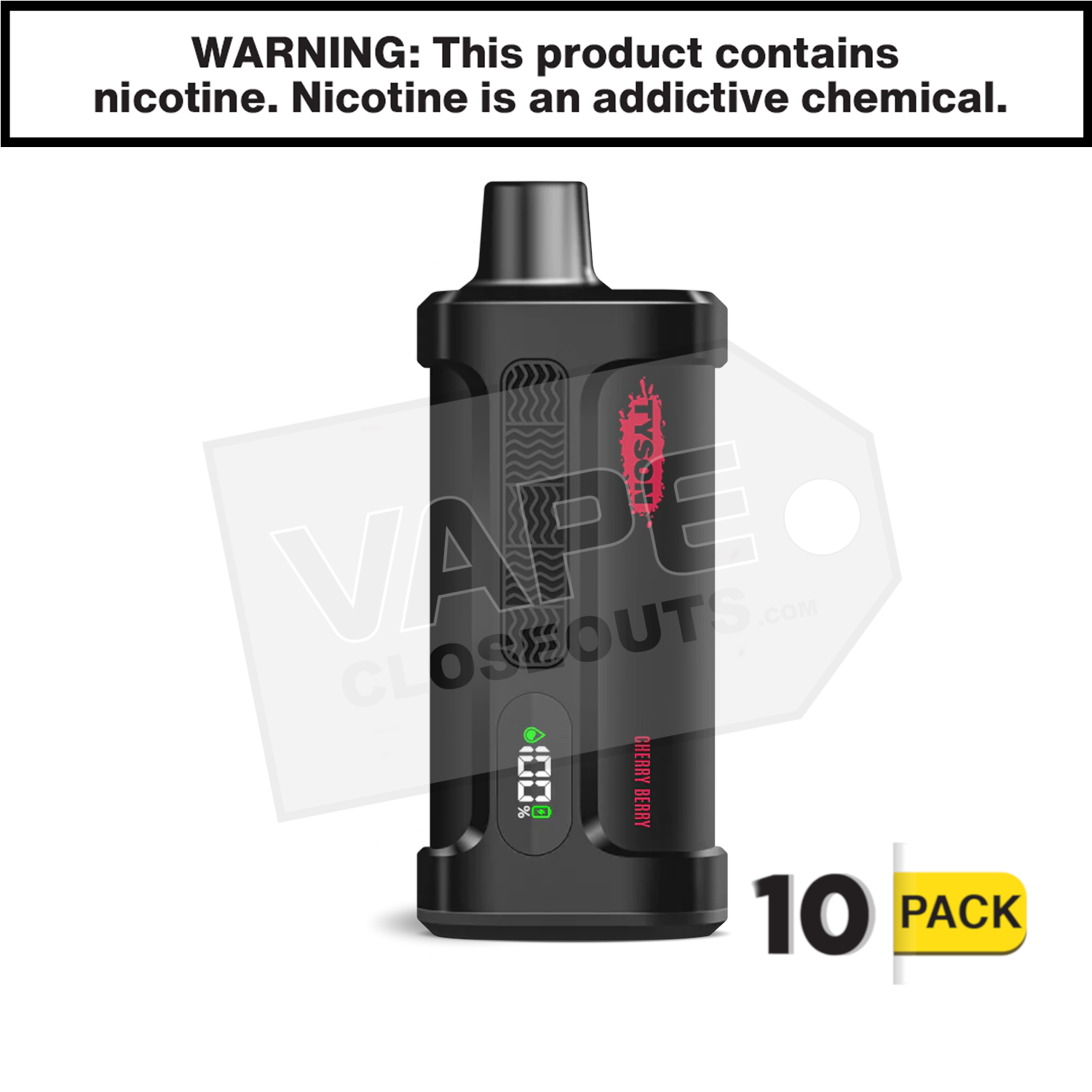 Cherry Berry Tyson 2.0 Iron Mike 15,000 Puff Disposable Vape — image 2