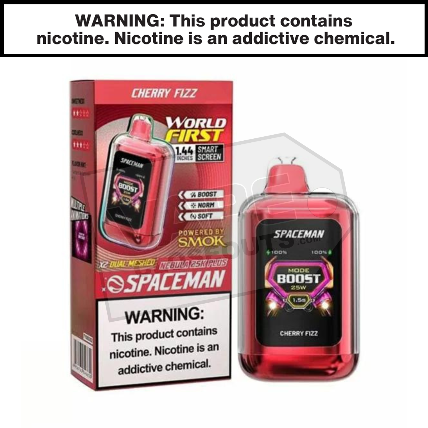 Cherry Fizz Spaceman Nebula 25K Plus Disposable Vape