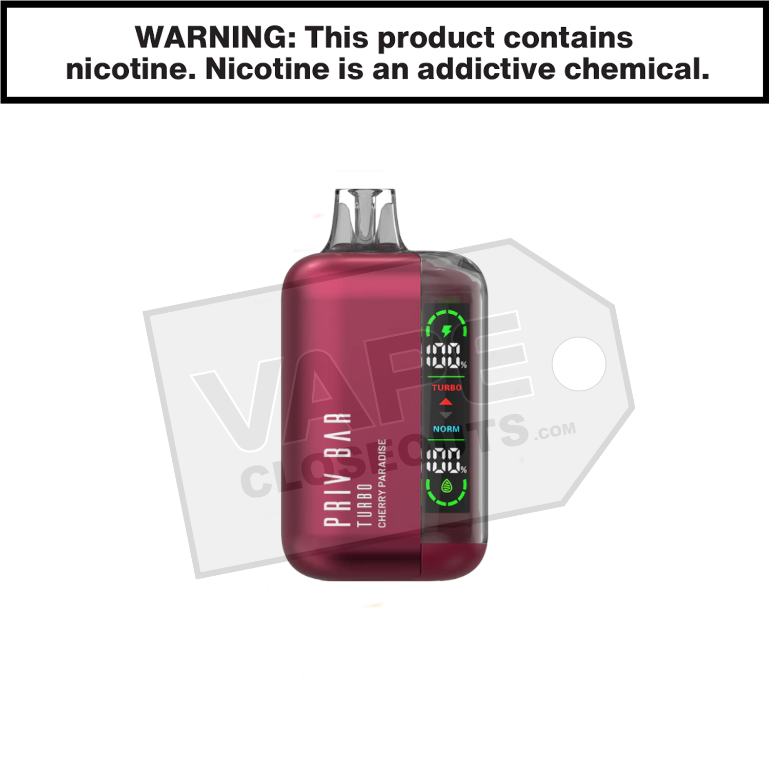 Cherry Paradise Priv Bar Turbo 15K Disposable Vape By SMOK