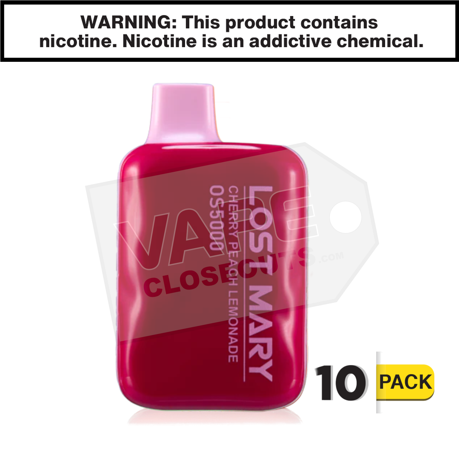 Cherry Peach Lemonade Lost Mary OS5000 Disposable Vape — image 2
