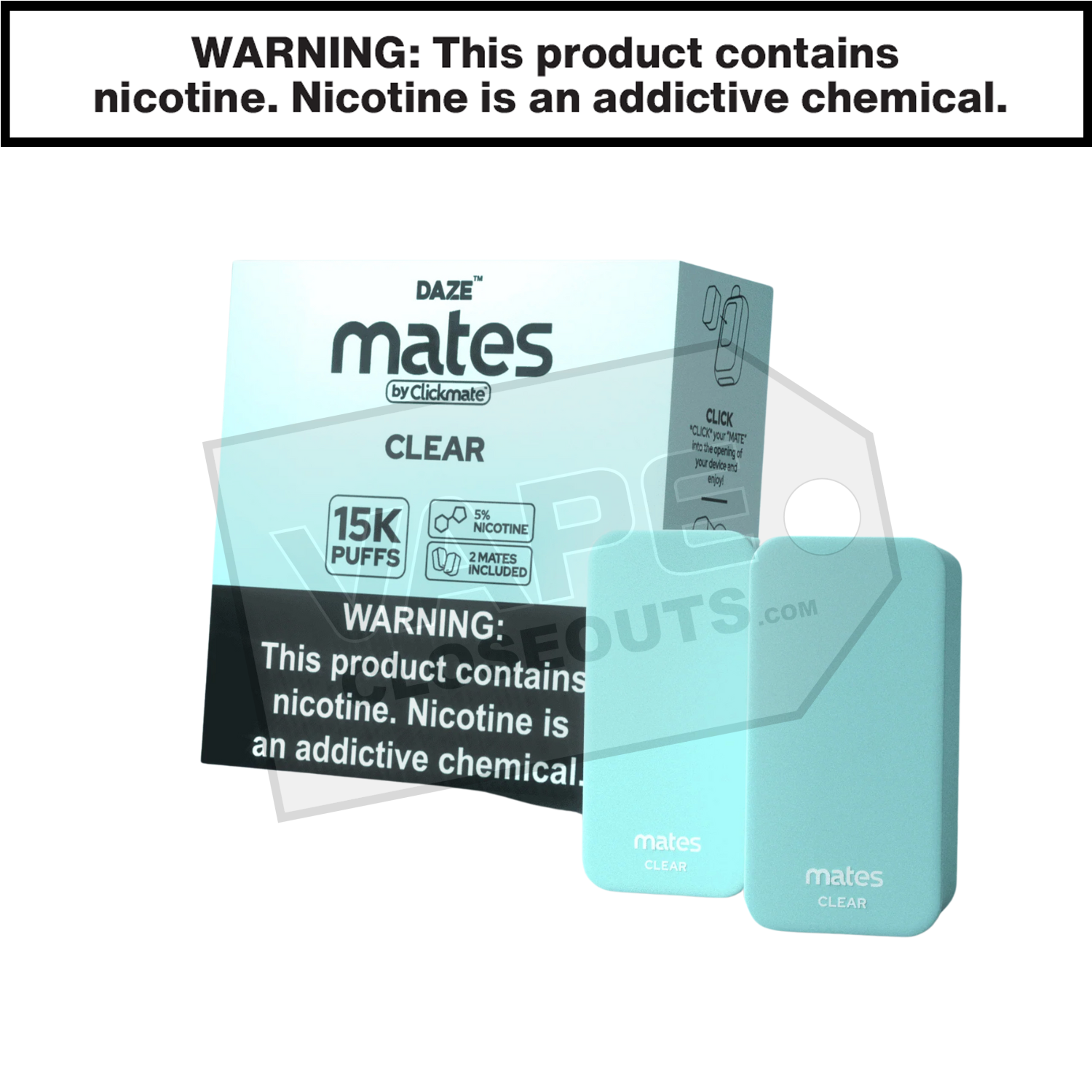 Mates Clear Clickmate Pods 15K (2pk)