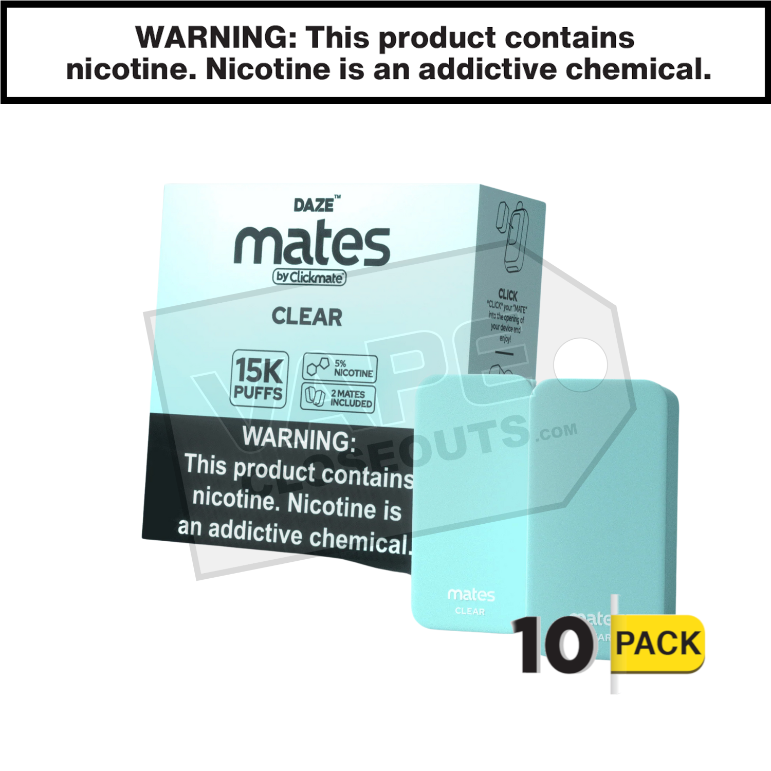 Mates Clear Clickmate Pods 15K (2pk) — image 2