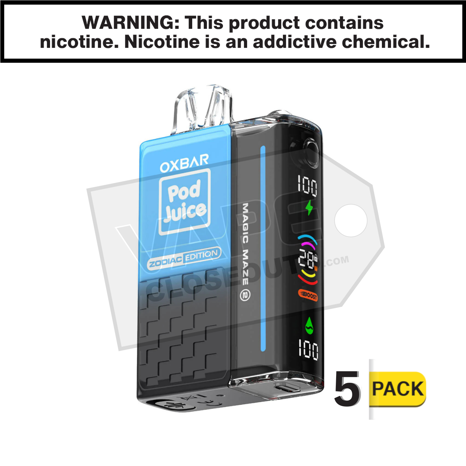 Cobalt Mint Oxbar Magic Maze 2 30K Disposable Vape