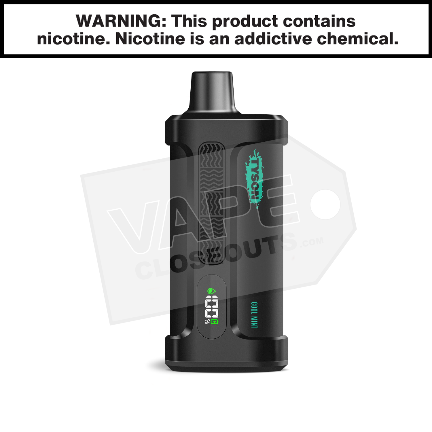 Cool Mint Tyson 2.0 Iron Mike 15,000 Puff Disposable Vape