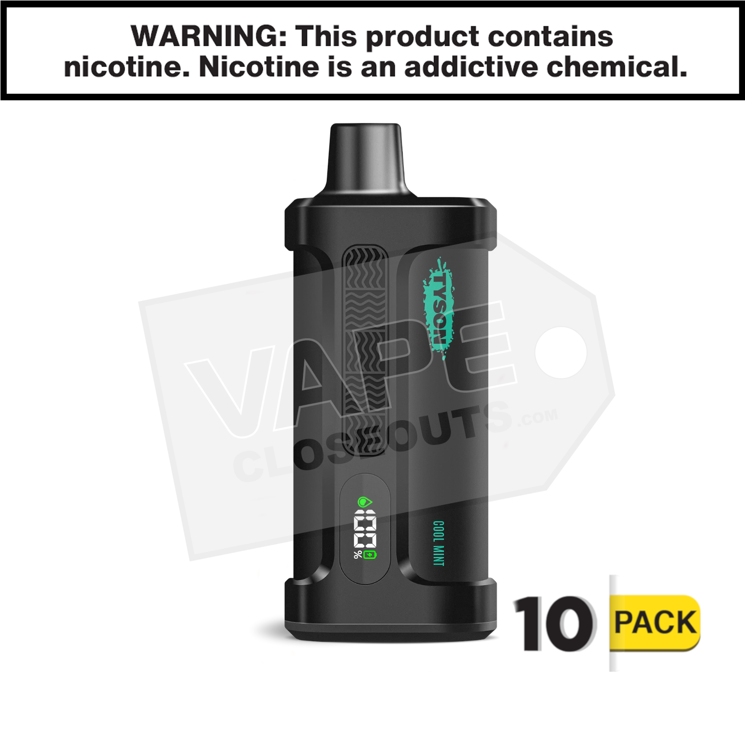 Cool Mint Tyson 2.0 Iron Mike 15,000 Puff Disposable Vape — image 2
