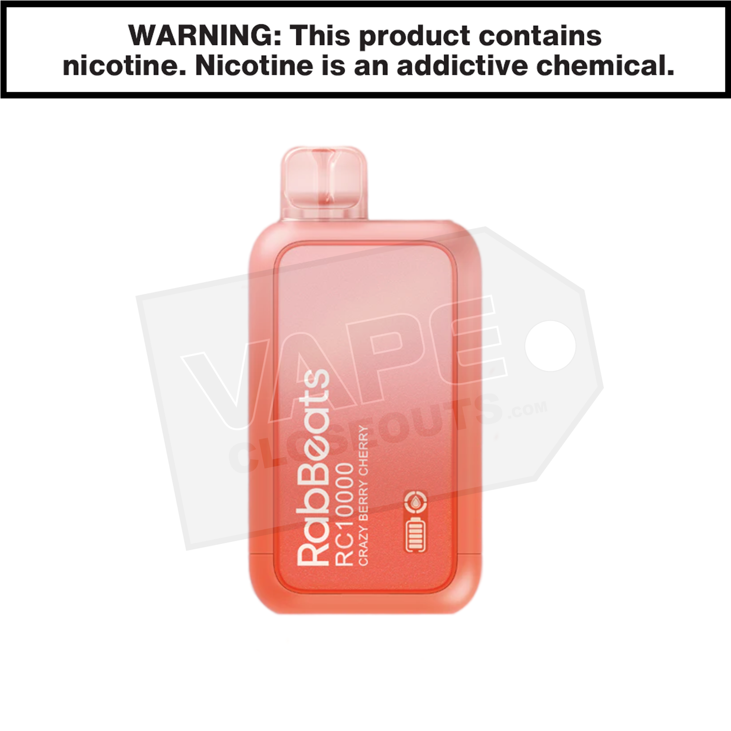 Crazy Berry Cherry Watermelon RabBeats RC10000 Vape