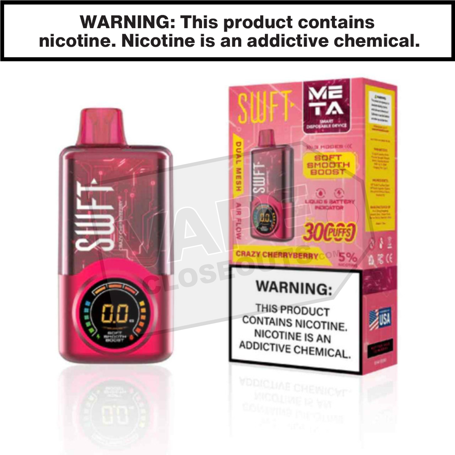 Crazy Cherryberry SWFT Meta 30K Disposable Vape