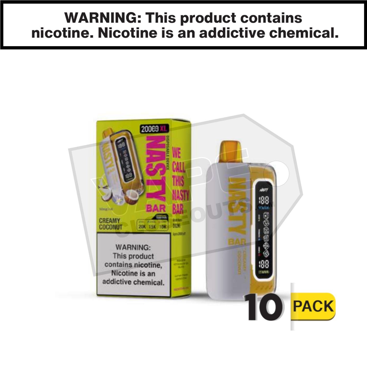 Creamy Coconut Nasty Bar XL 20K Disposable Vape — image 2