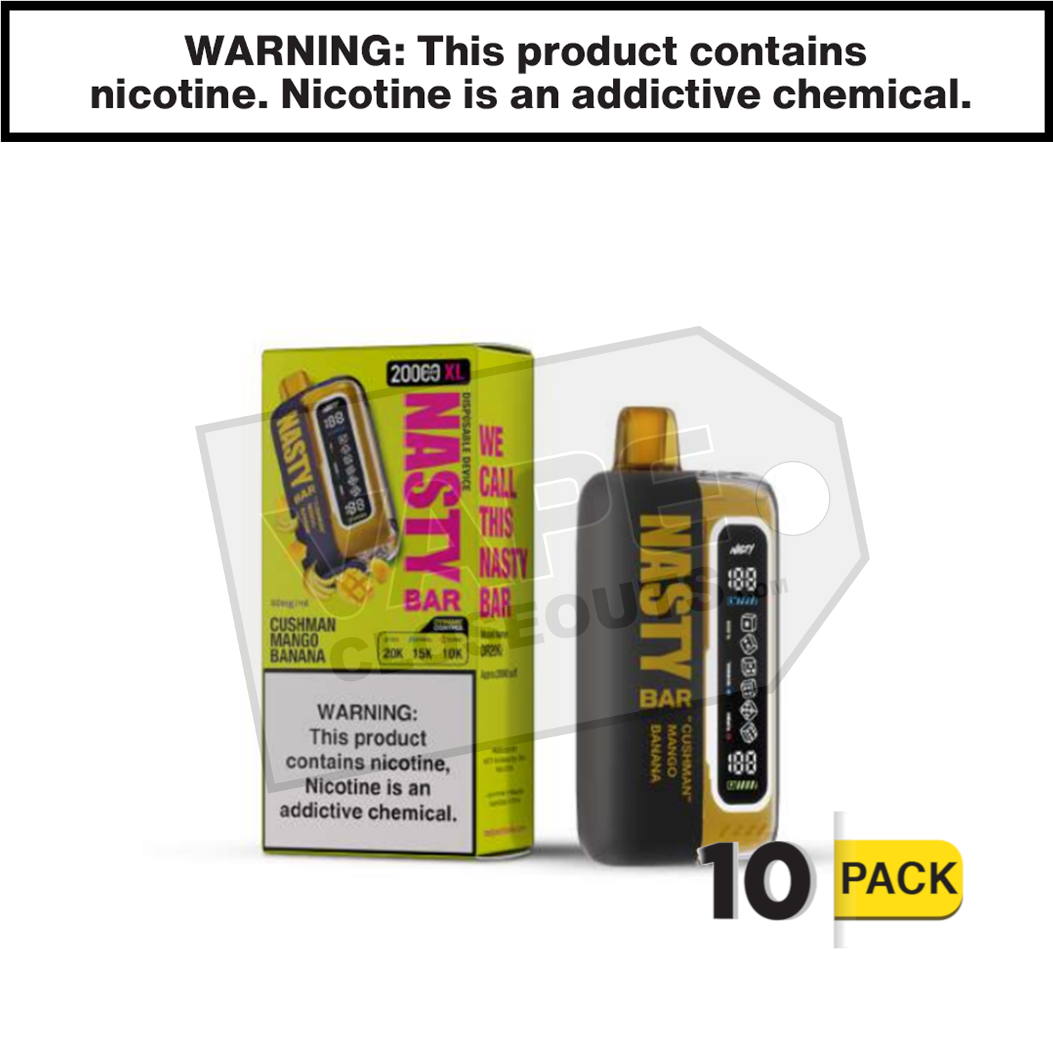 Cushman Mango Banana Nasty Bar XL 20K Disposable Vape — image 2