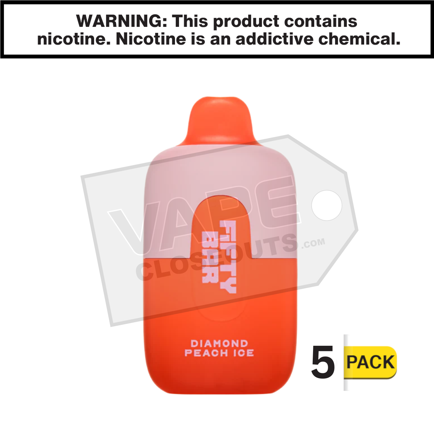 Diamond Peach Ice Fifty Bar Beard Vape