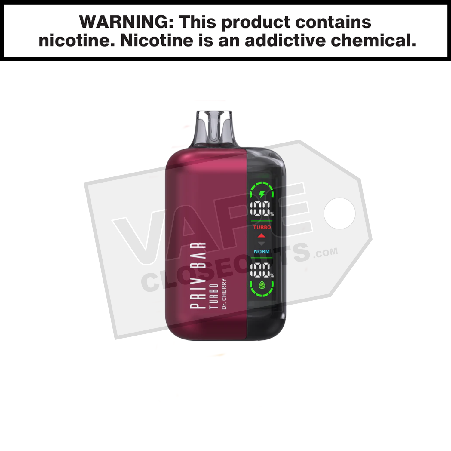 Dr. Cherry Priv Bar Turbo 15K Disposable Vape By SMOK
