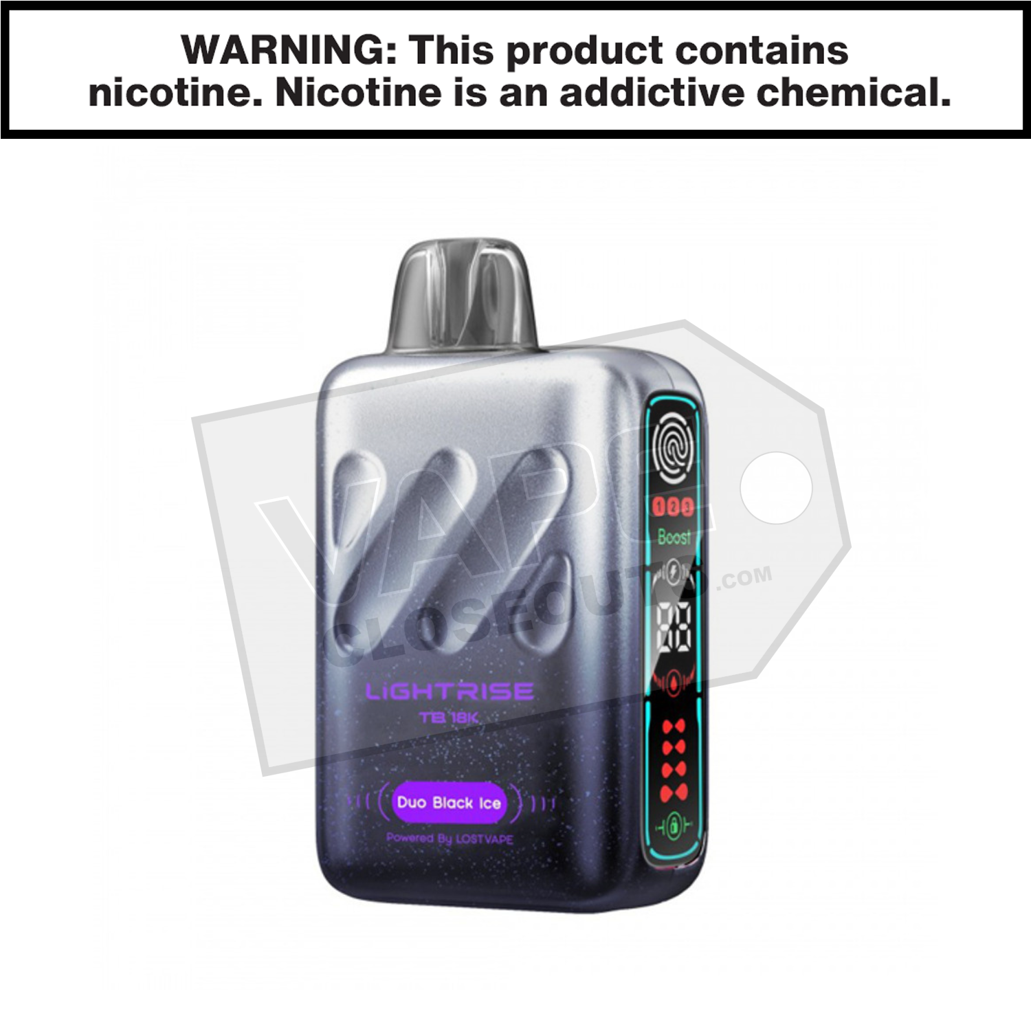 Duo Black Ice Lightrise TB 18K Vape
