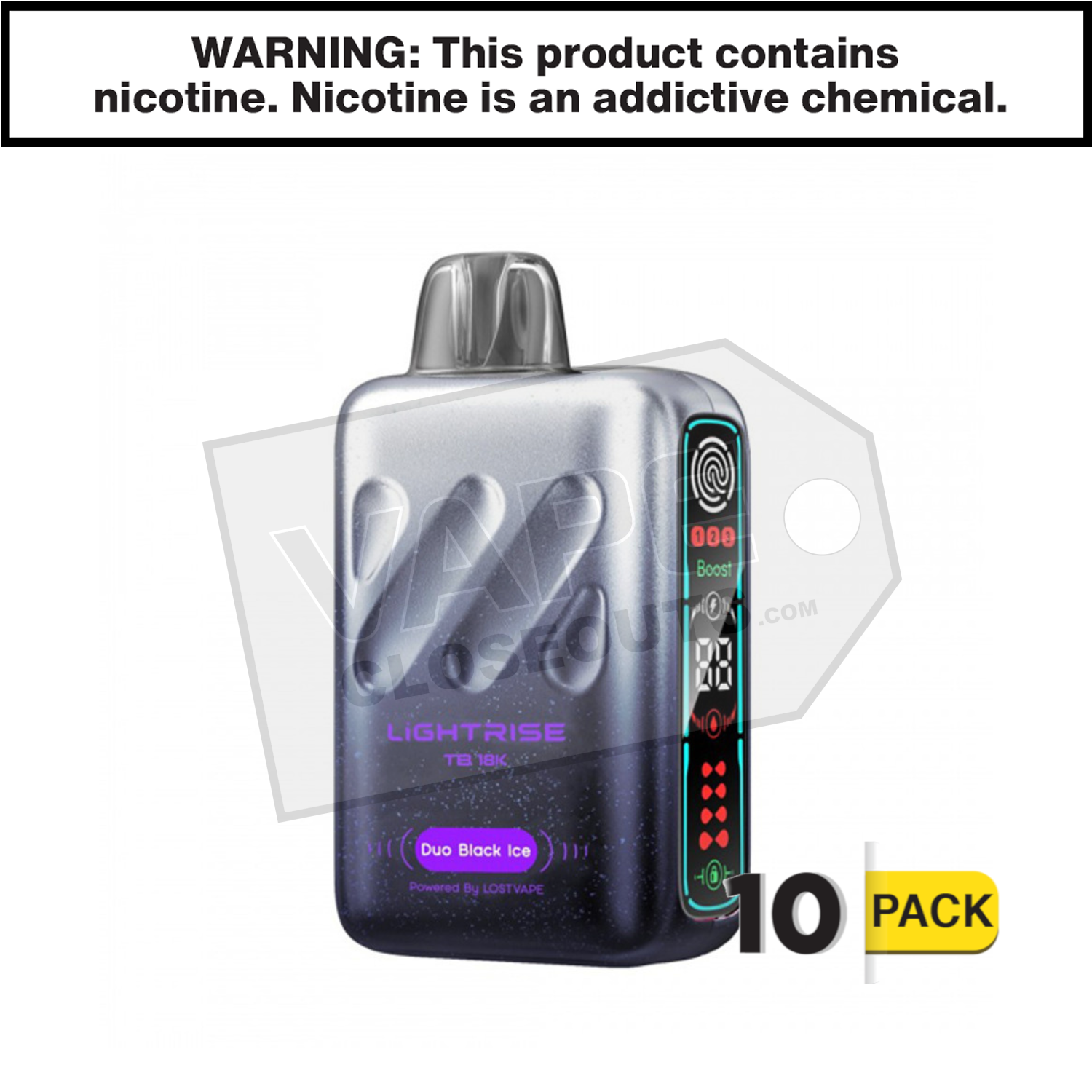 Duo Black Ice Lightrise TB 18K Vape — image 2