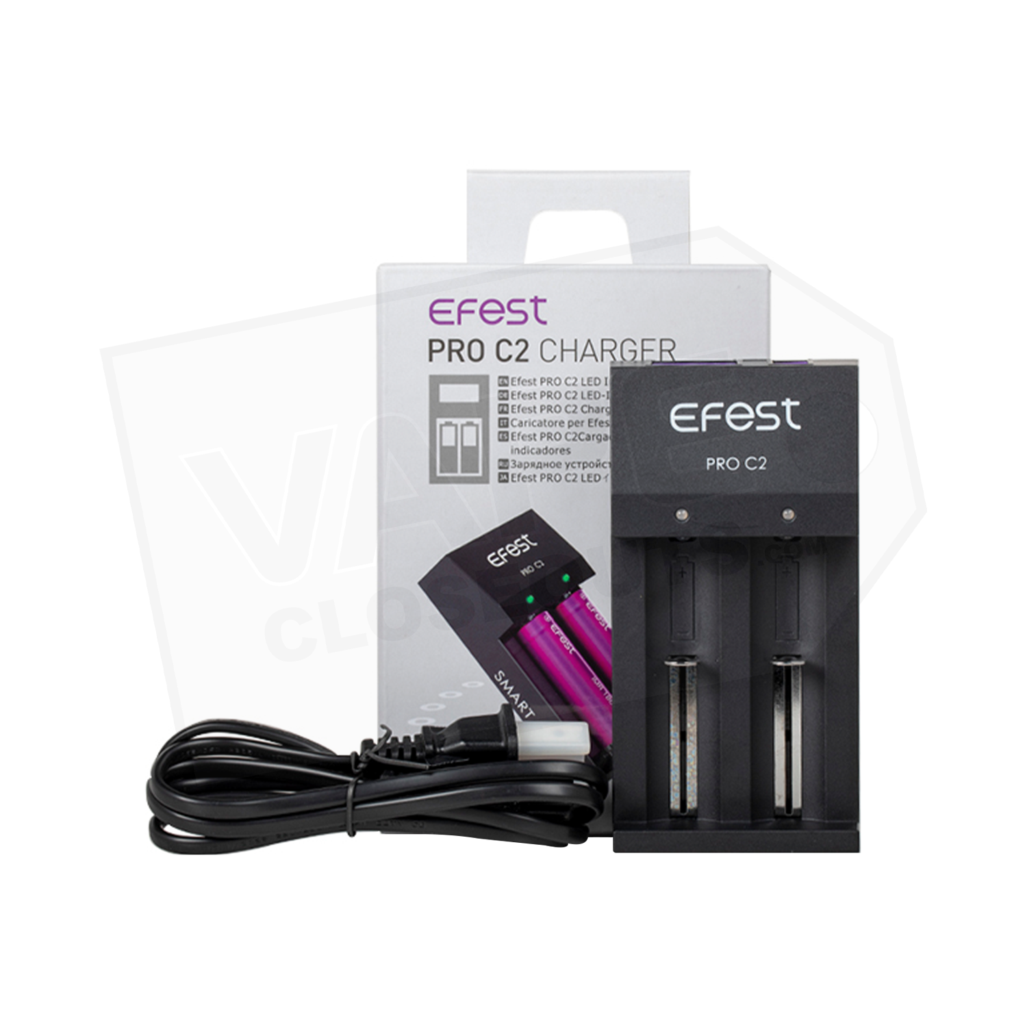 Efest PRO C2 Battery Charger - 2 Bay Smart Li-ion