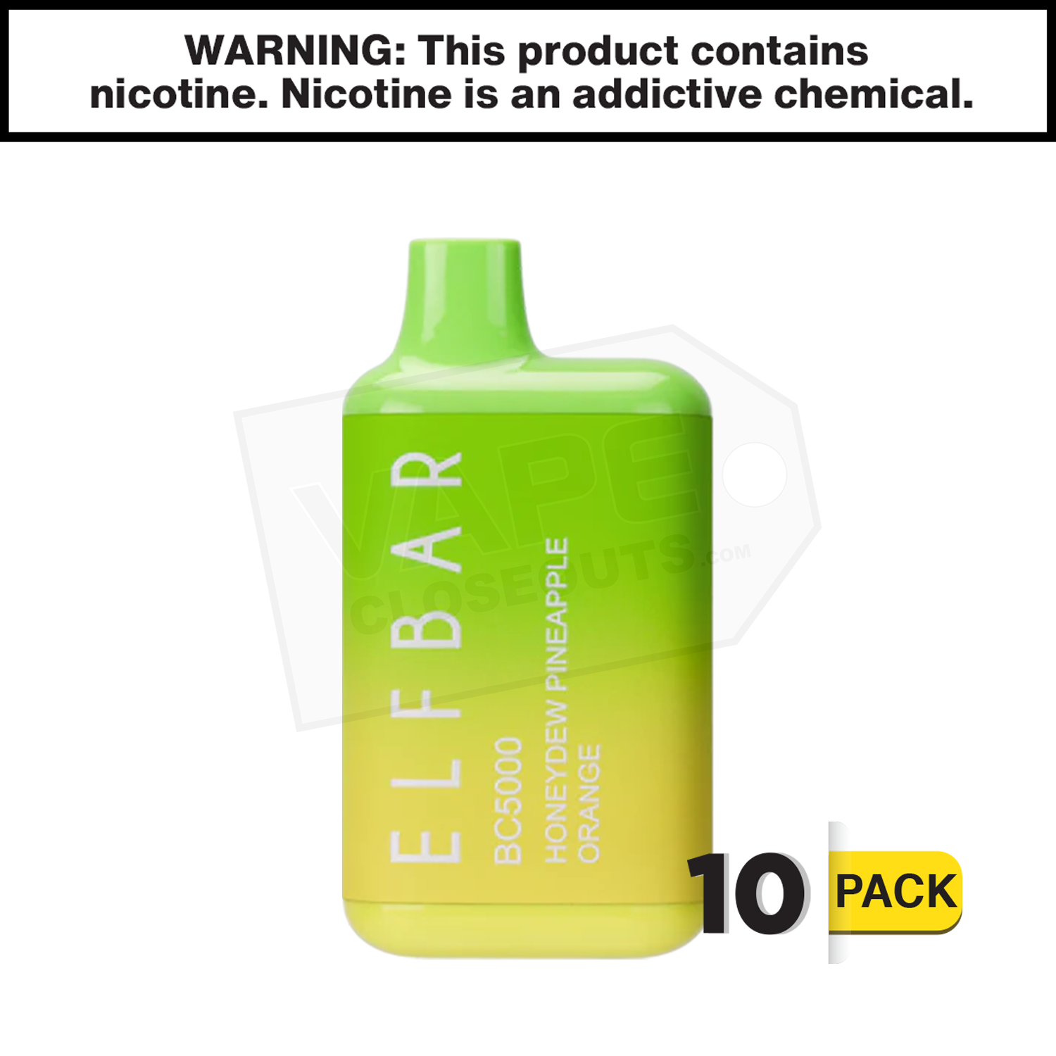Honeydew Pineapple Orange ELF BAR BC5000 EBDesign — image 2