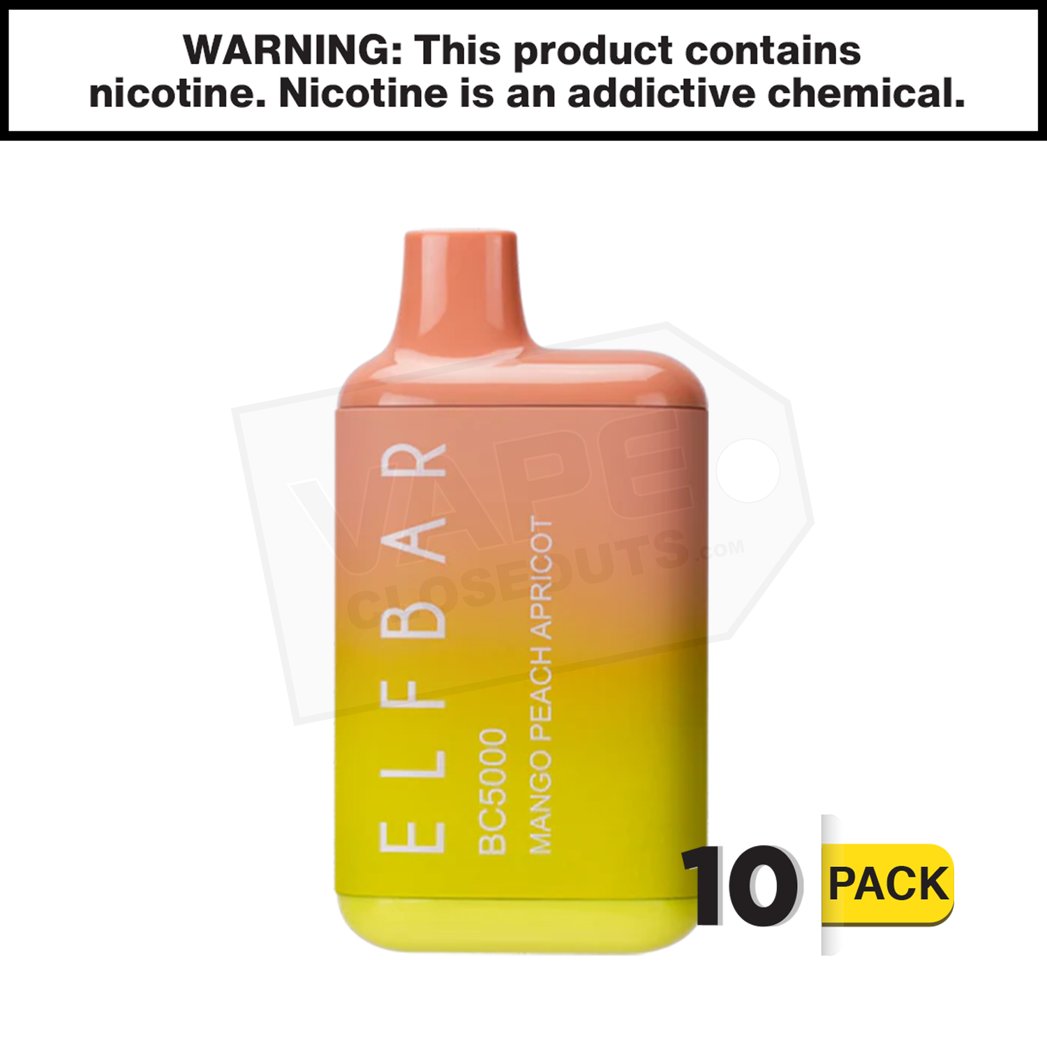 Mango Peach Apricot ELF BAR BC5000 EBDesign — image 2