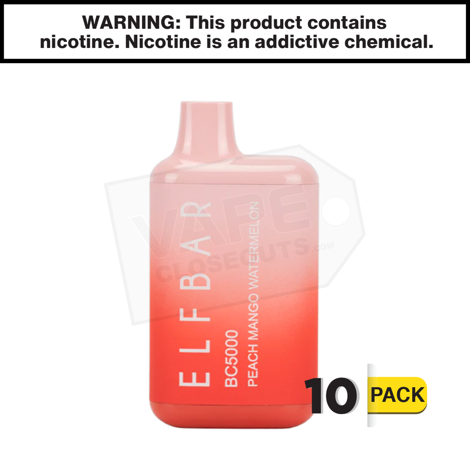 Peach Mango Watermelon ELF BAR BC5000 EBDesign — image 2