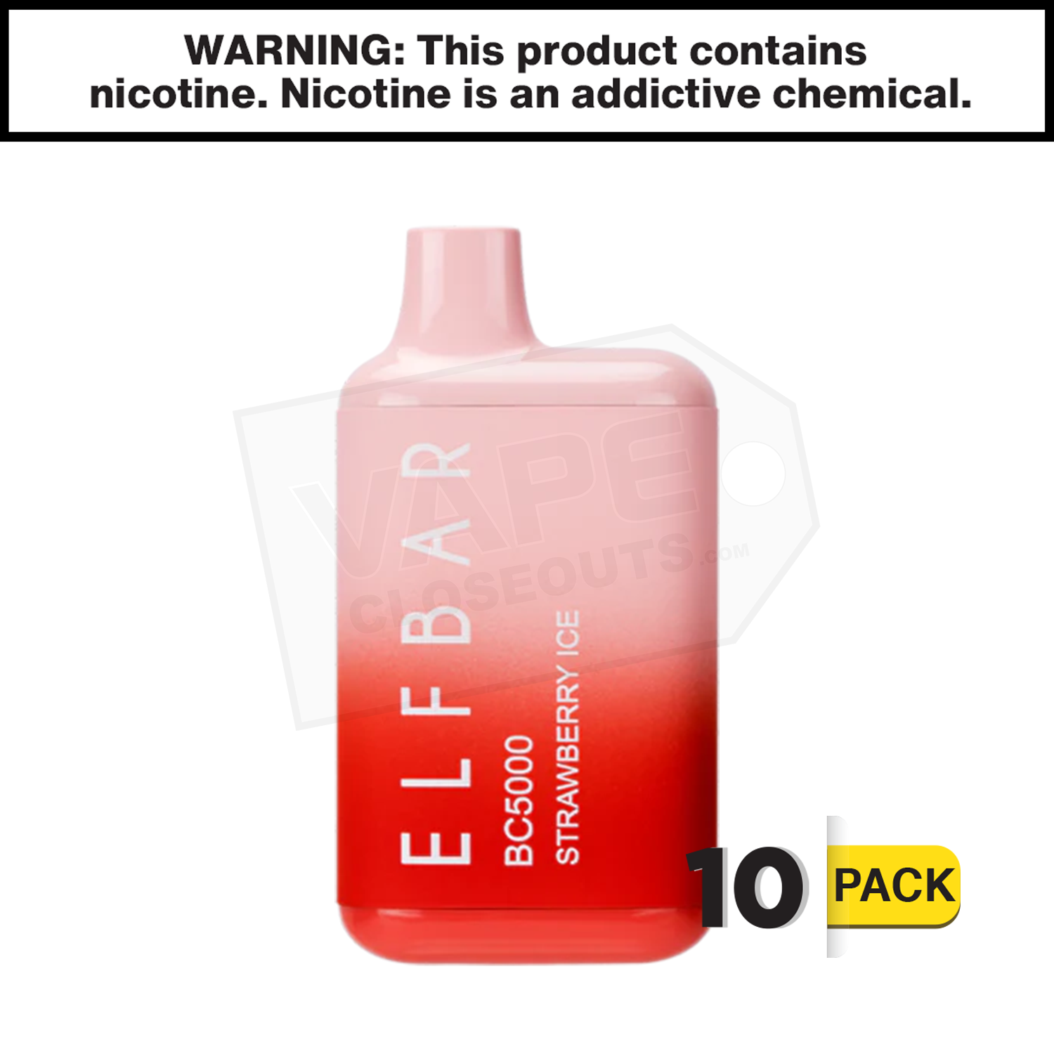 Strawberry Ice ELF BAR BC5000 EBDesign — image 2