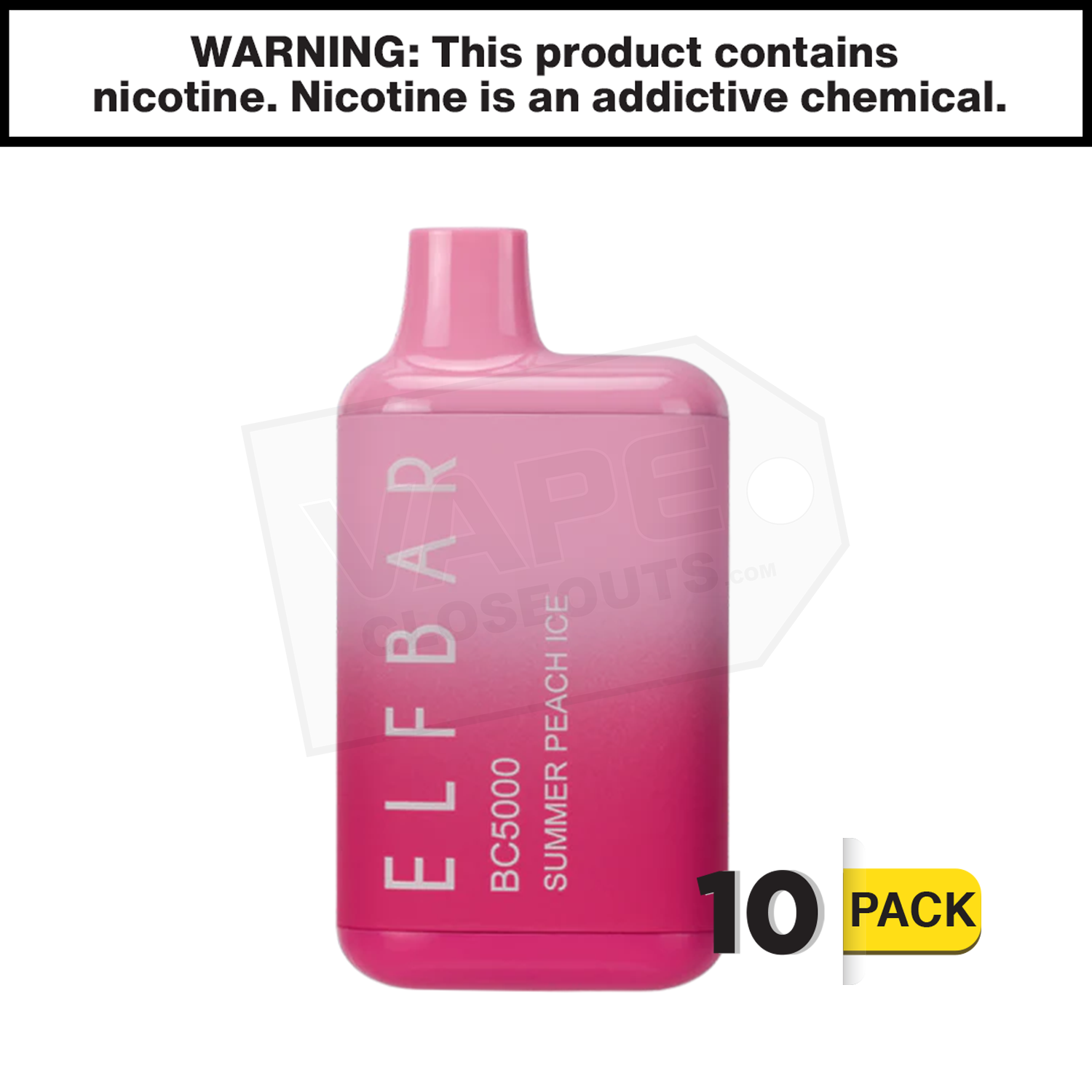 Summer Peach Ice ELF BAR BC5000 EBDesign — image 2