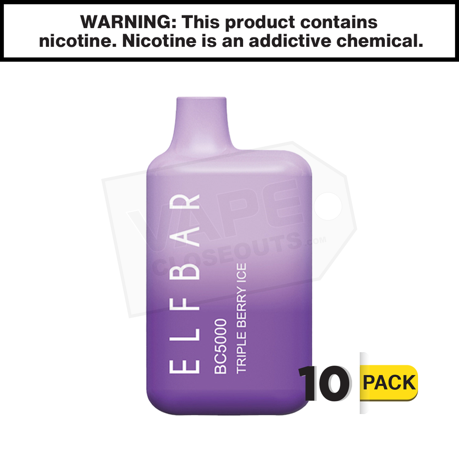 Triple Berry Ice ELF BAR BC5000 EBDesign — image 2