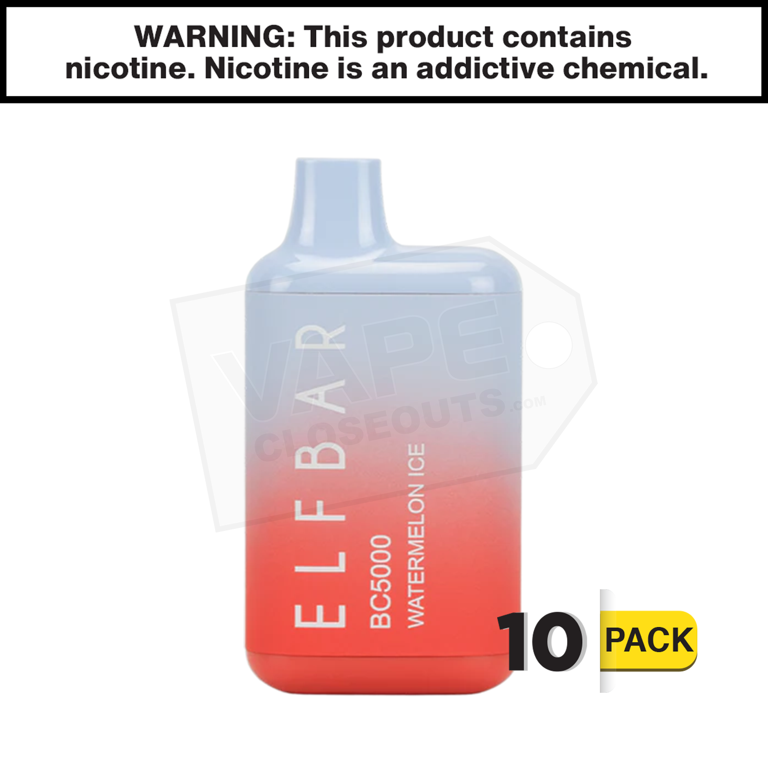 Watermelon Ice ELF BAR BC5000 EBDesign — image 2