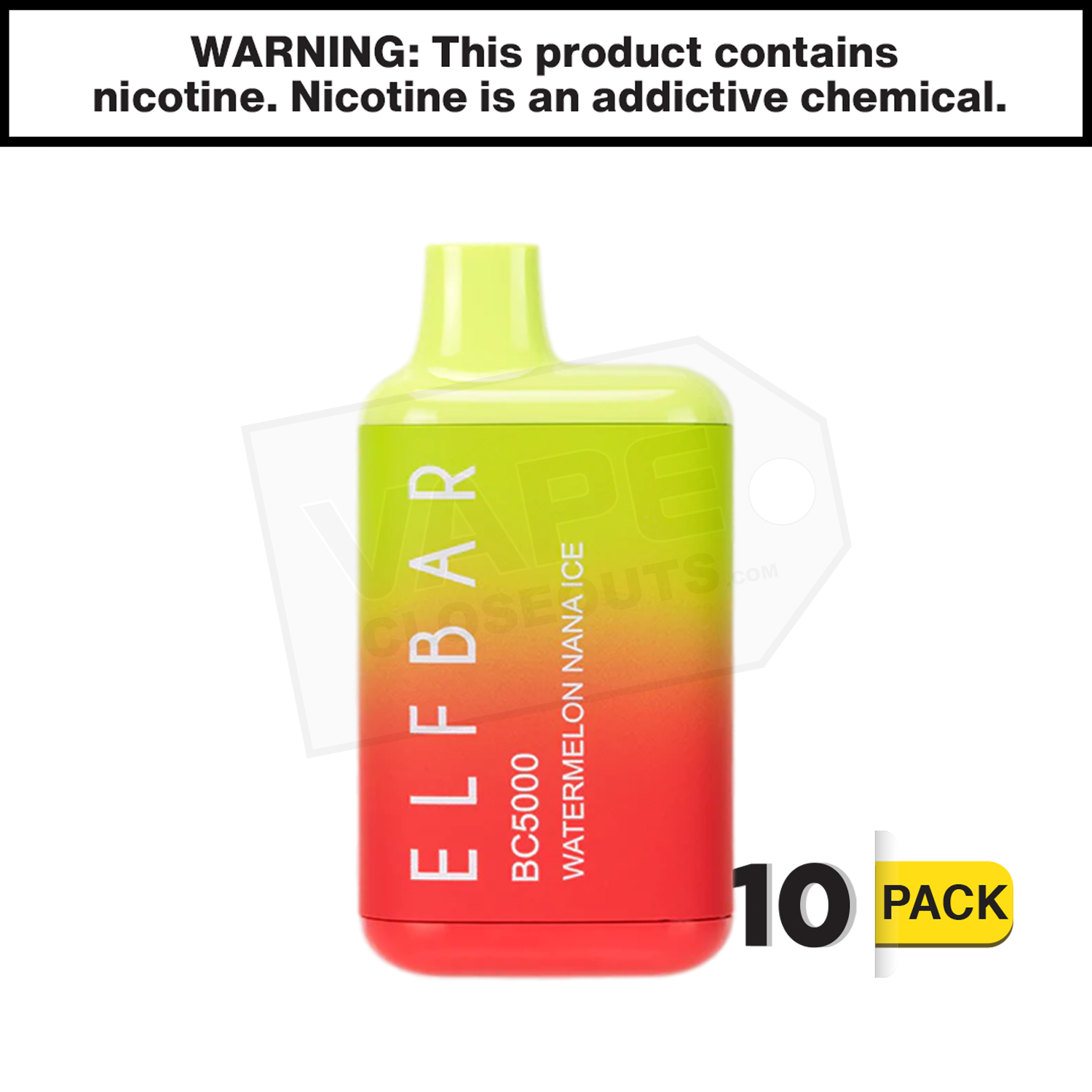 Watermelon Nana Ice ELF BAR BC5000 EBDesign — image 2