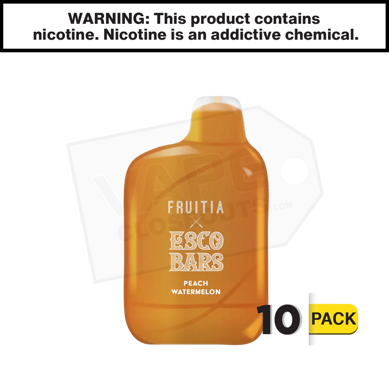 Esco Bars Fruitia | Peach Watermelon | 6000 Puffs Disposable Rechargeable Vape — image 2
