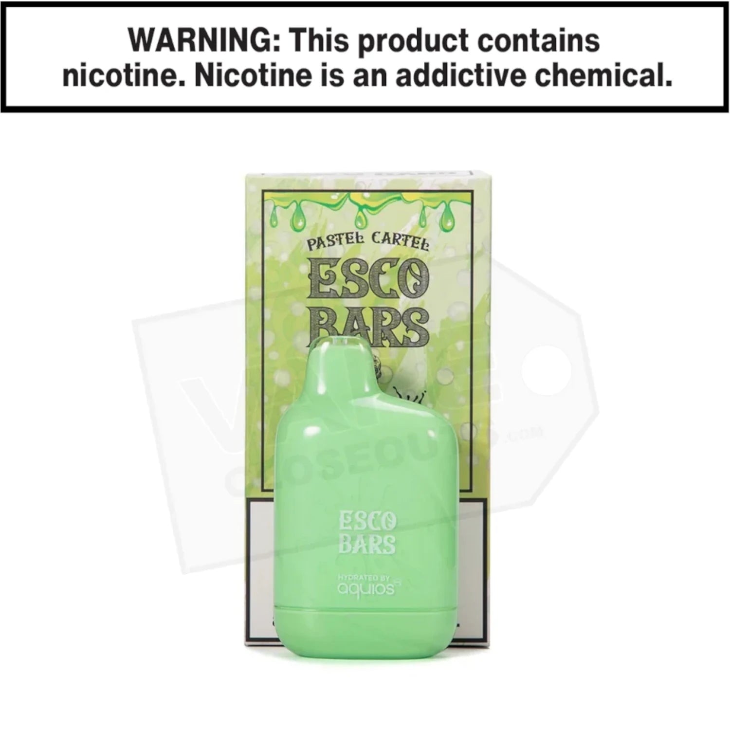 Esco Bars Aquios | Green Apple | 6000 Puff Disposable Rechargeable Vape