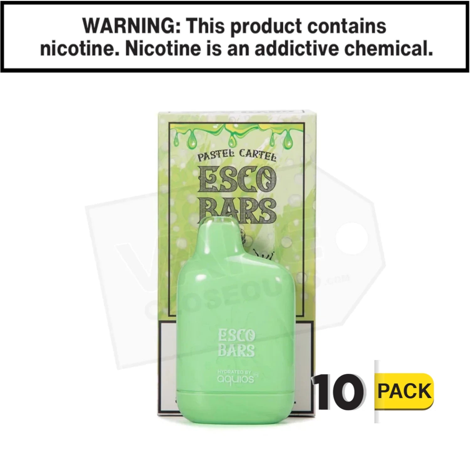 Esco Bars Aquios | Green Apple | 6000 Puff Disposable Rechargeable Vape — image 2