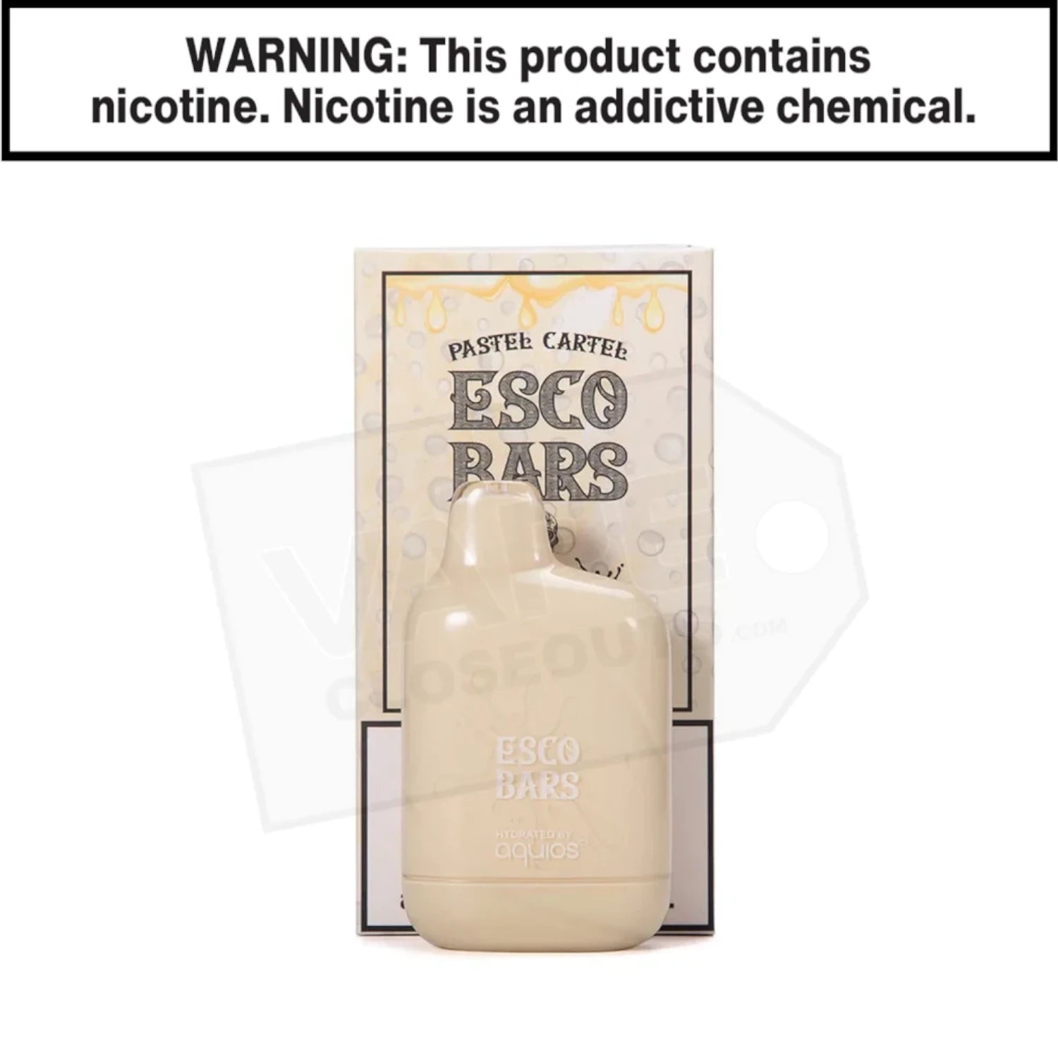 Esco Bars Aquios | Vanilla Custard | 6000 Puff Disposable Rechargeable Vape