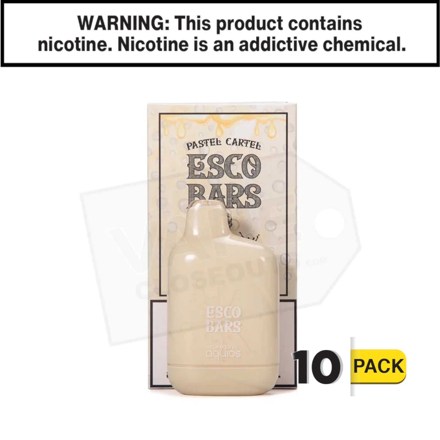 Esco Bars Aquios | Vanilla Custard | 6000 Puff Disposable Rechargeable Vape — image 2