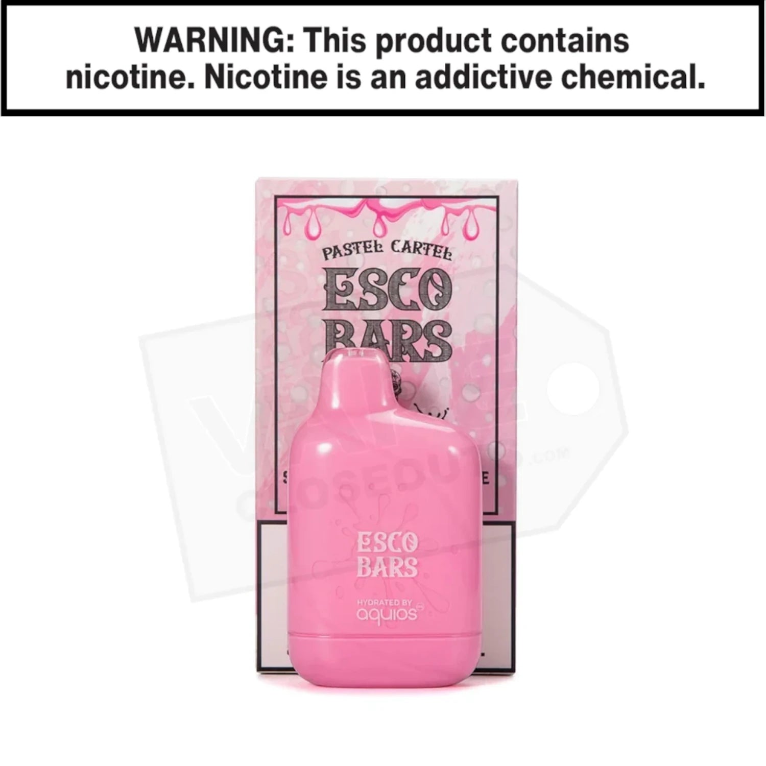 Esco Bars Aquios | Strawberry Milkshake | 6000 Puff Disposable Rechargeable Vape