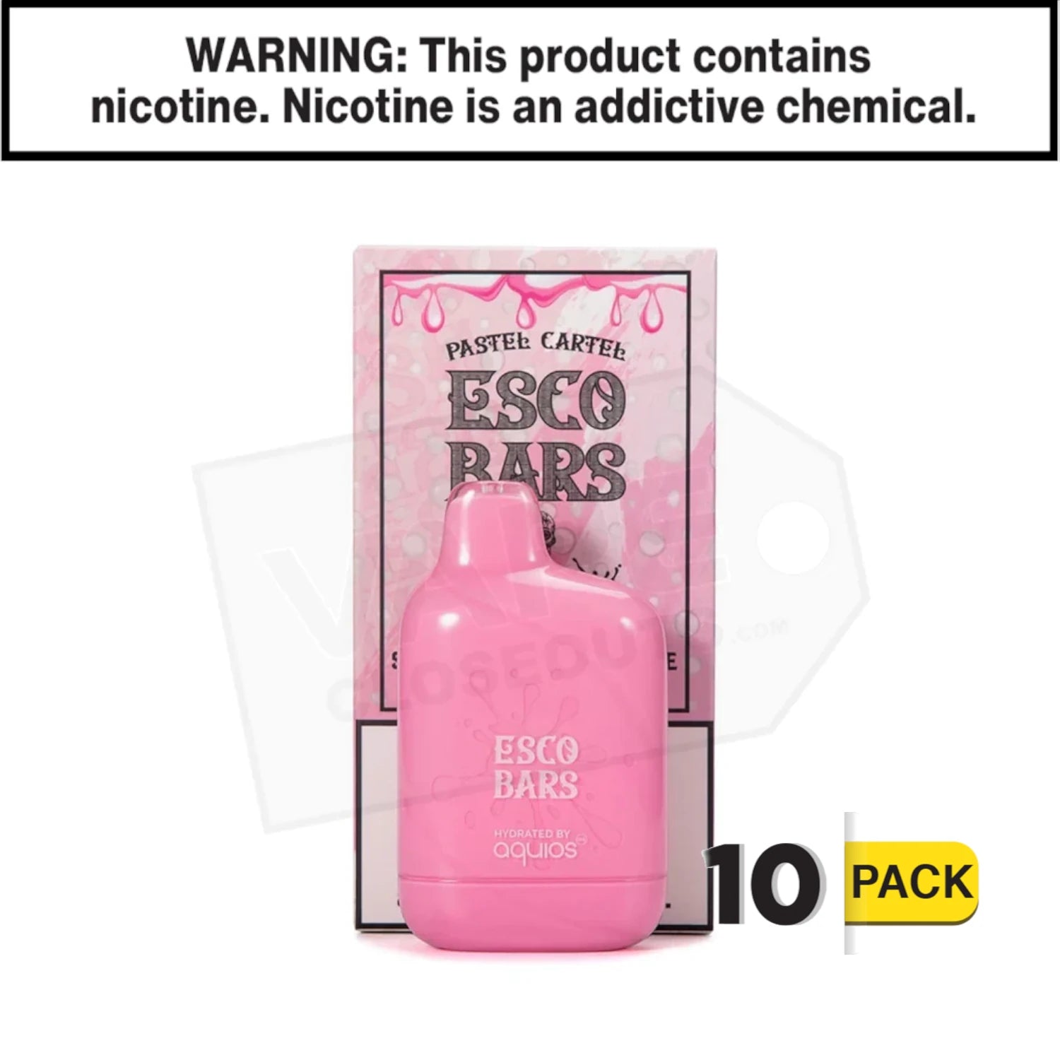 Esco Bars Aquios | Strawberry Milkshake | 6000 Puff Disposable Rechargeable Vape — image 2