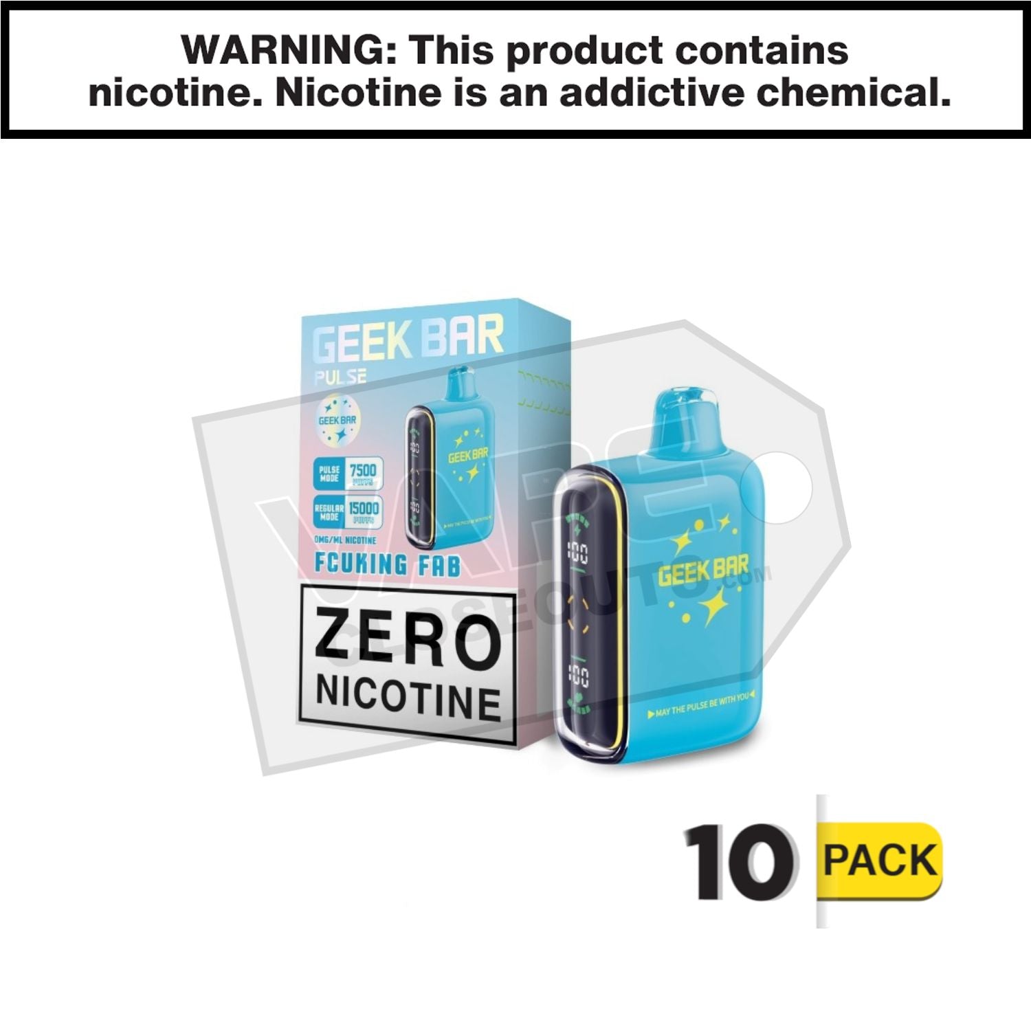 Fcuking FAB Geek Bar Pulse ZERO Nicotine Disposable Vape — image 2