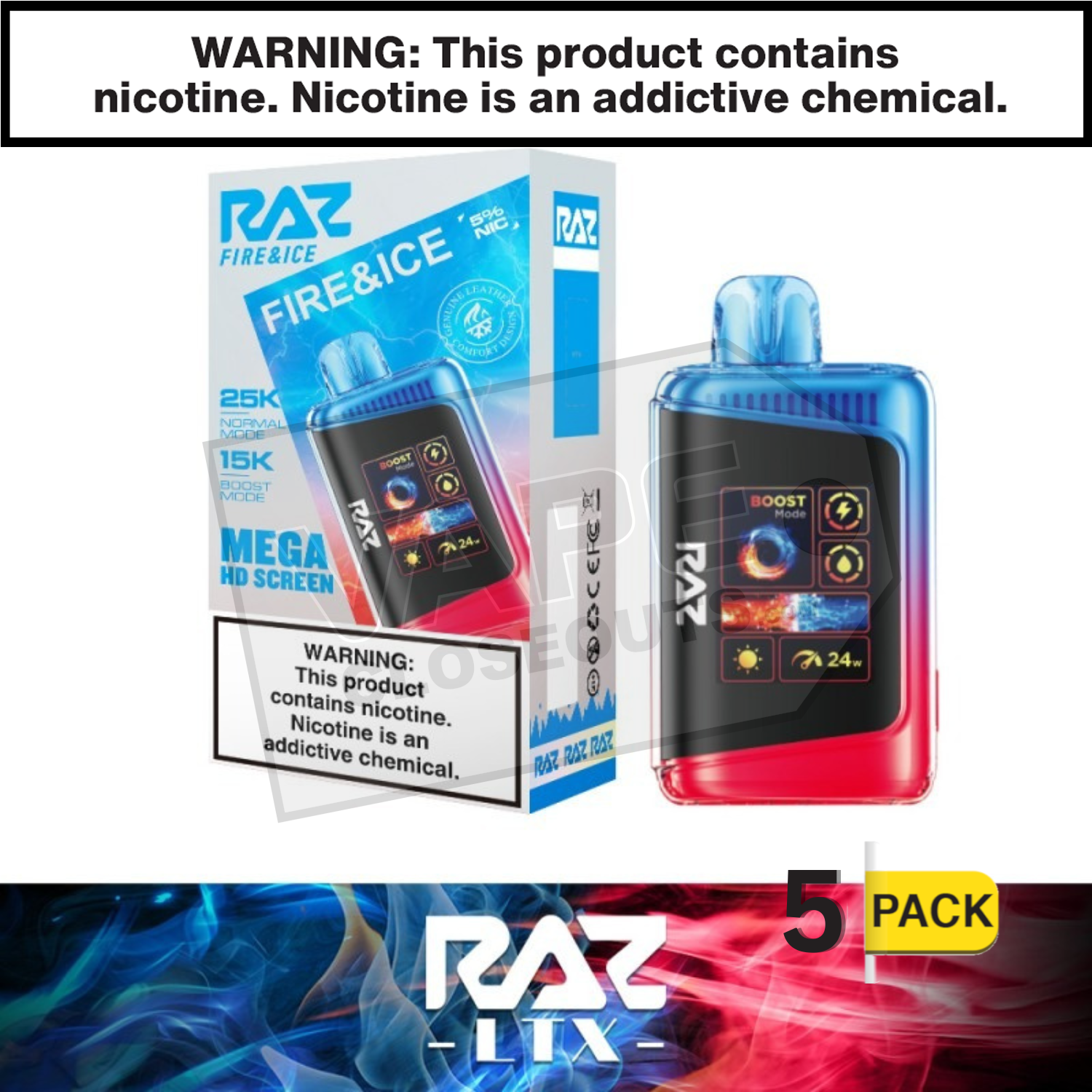 Fire & Ice RAZ LTX 25K Disposable Vape