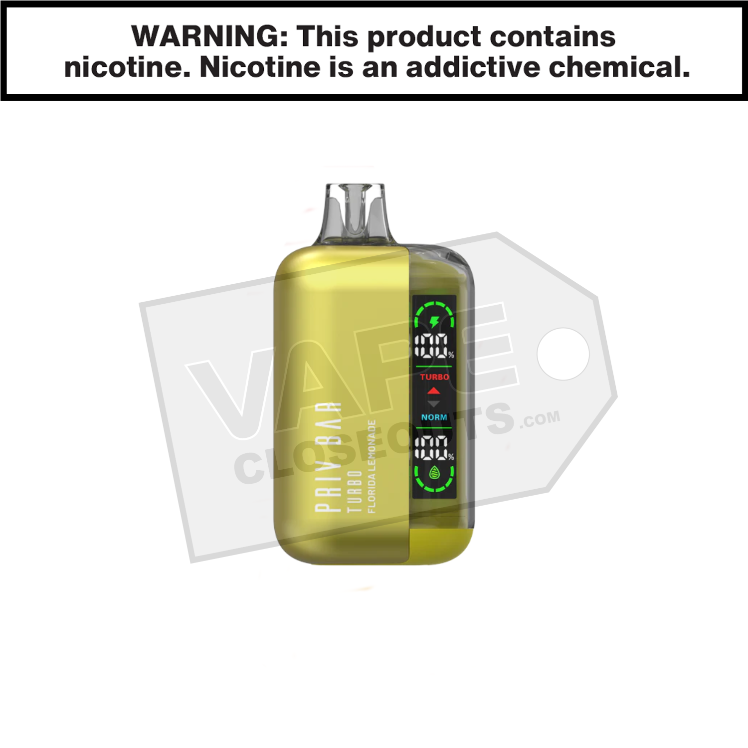 Florida Lemonade Priv Bar Turbo 15K Disposable Vape By SMOK