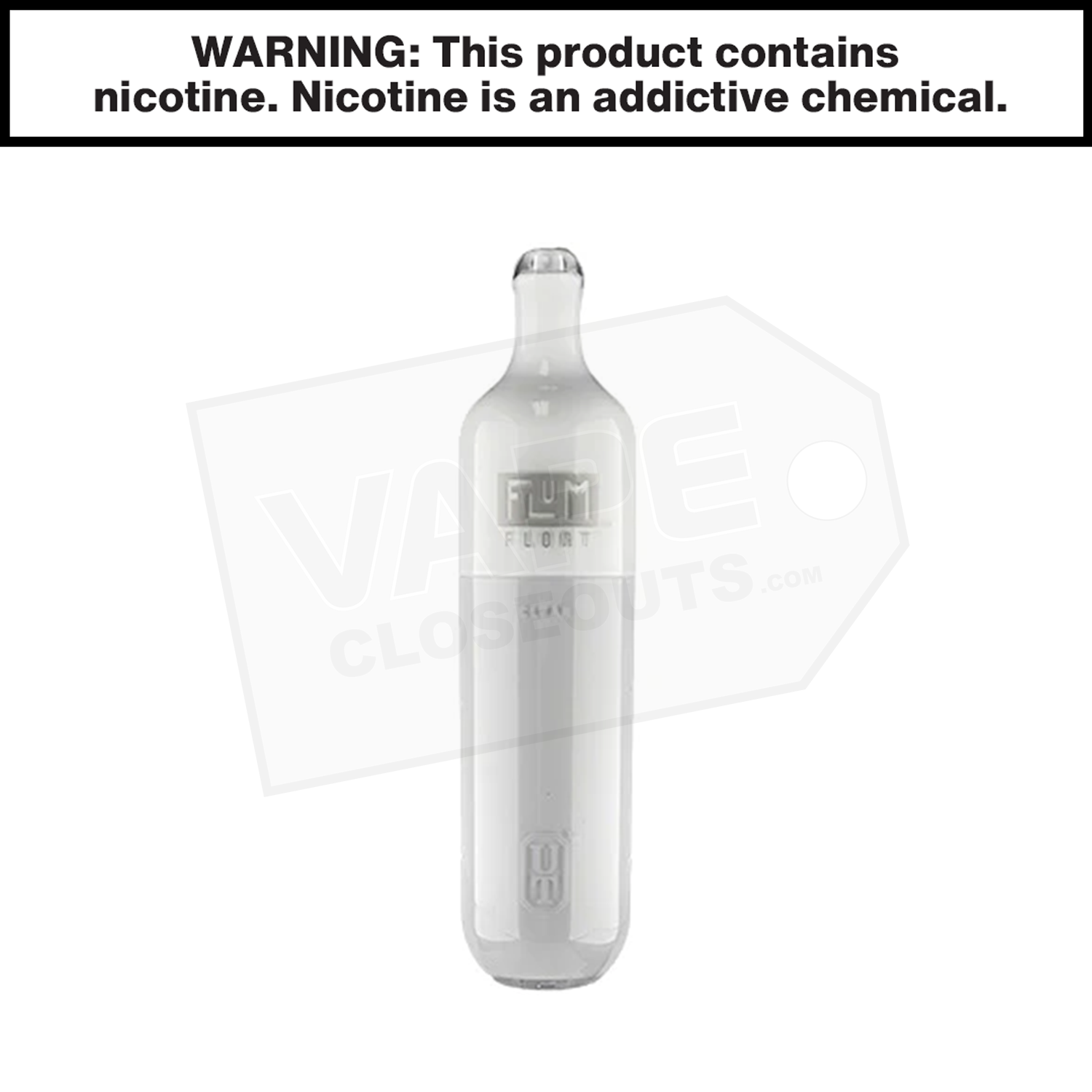 Flum Float | Clear | 3000 Puffs Disposable Vape