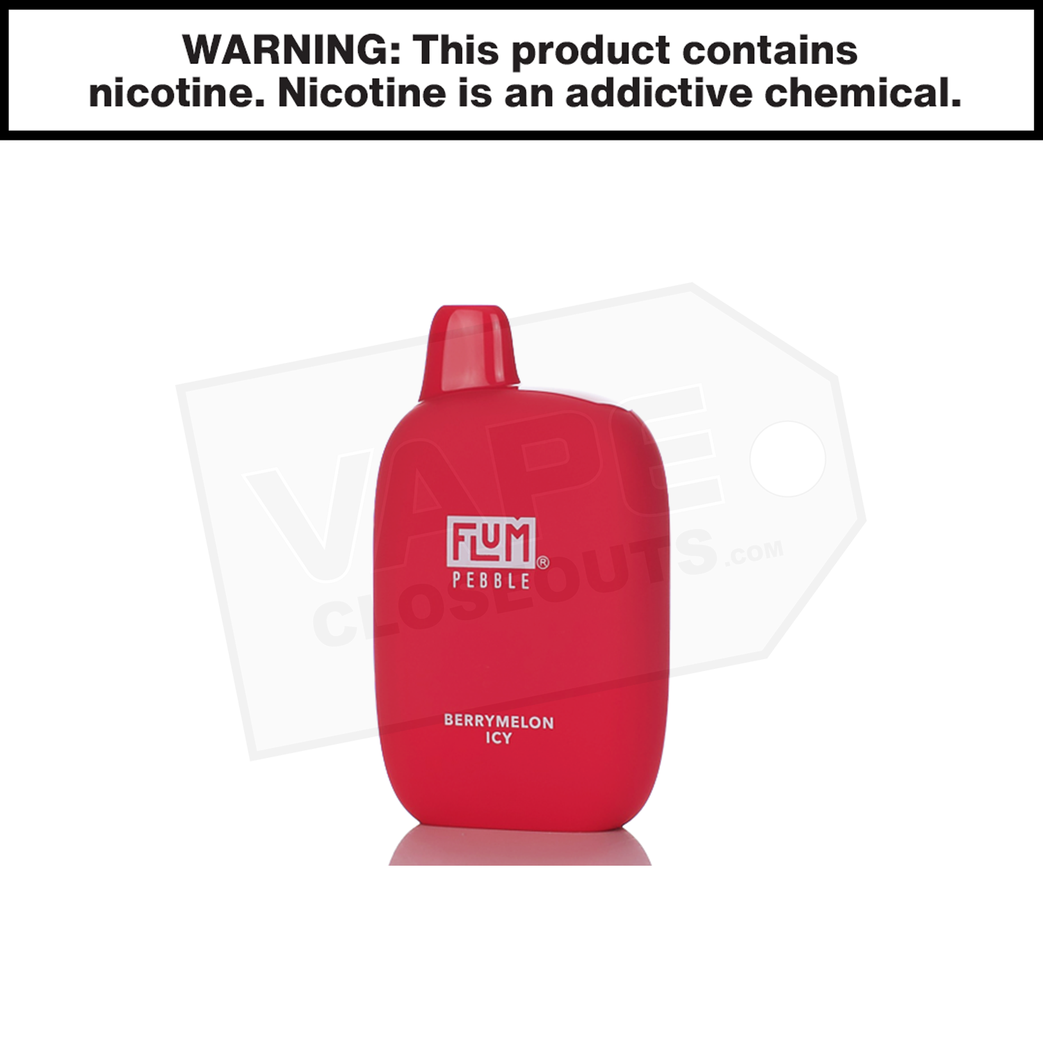 Flum Pebble | Berrymelon Icy | 6000 Puff Disposable Rechargeable Vape