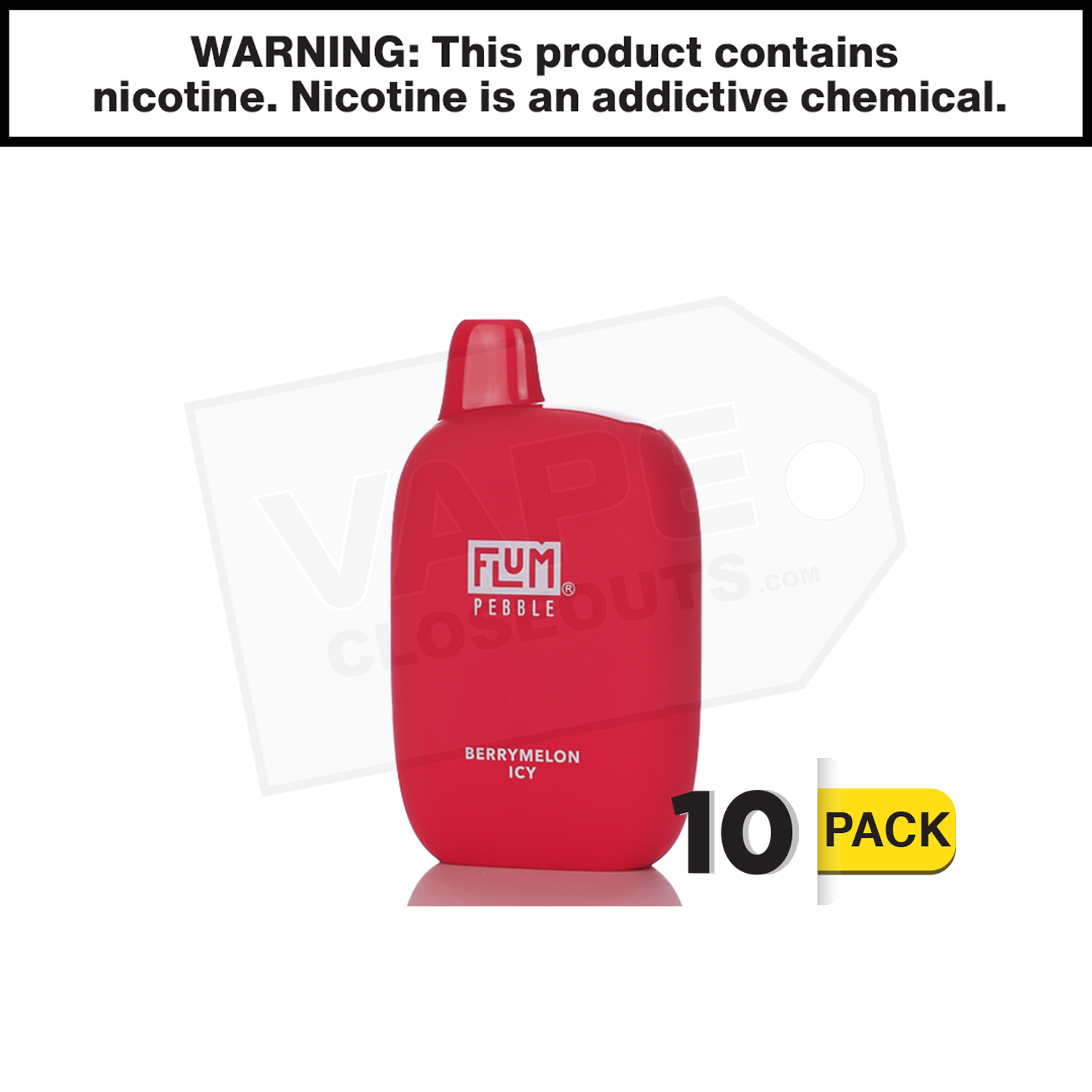 Flum Pebble | Berrymelon Icy | 6000 Puff Disposable Rechargeable Vape — image 2