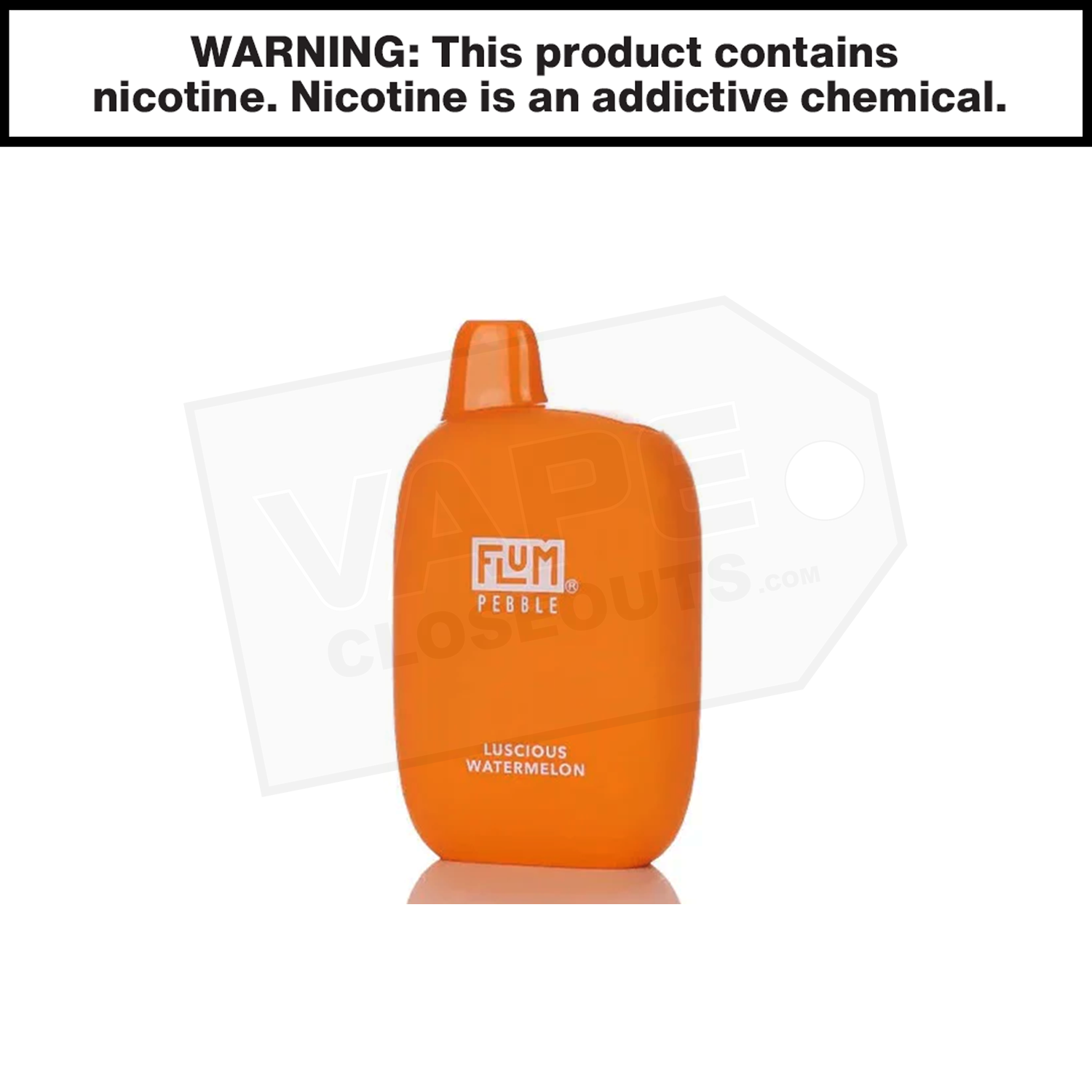 Flum Pebble | Luscious Watermelon | 6000 Puff Disposable Rechargeable Vape