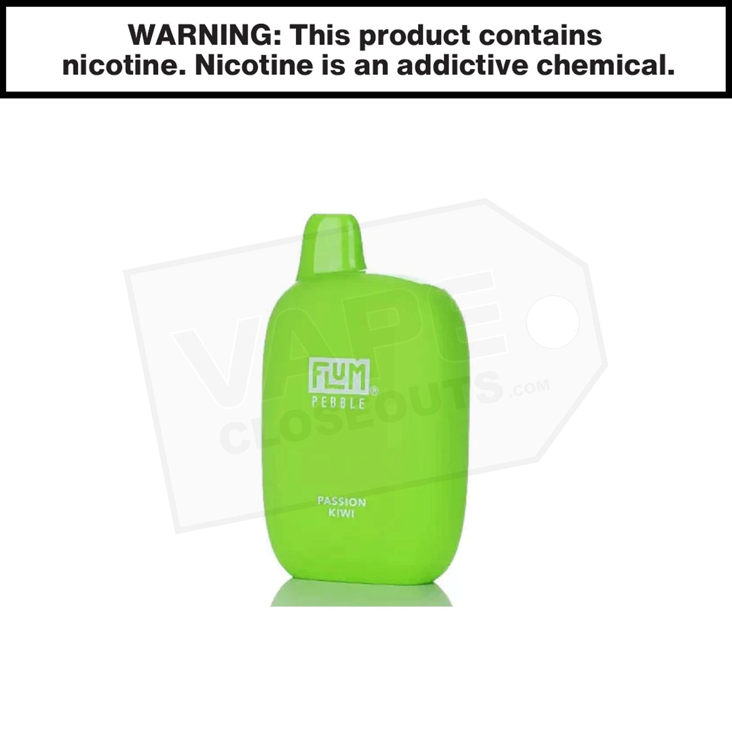 Flum Pebble | Passion Kiwi | 6000 Puff Disposable Rechargeable Vape