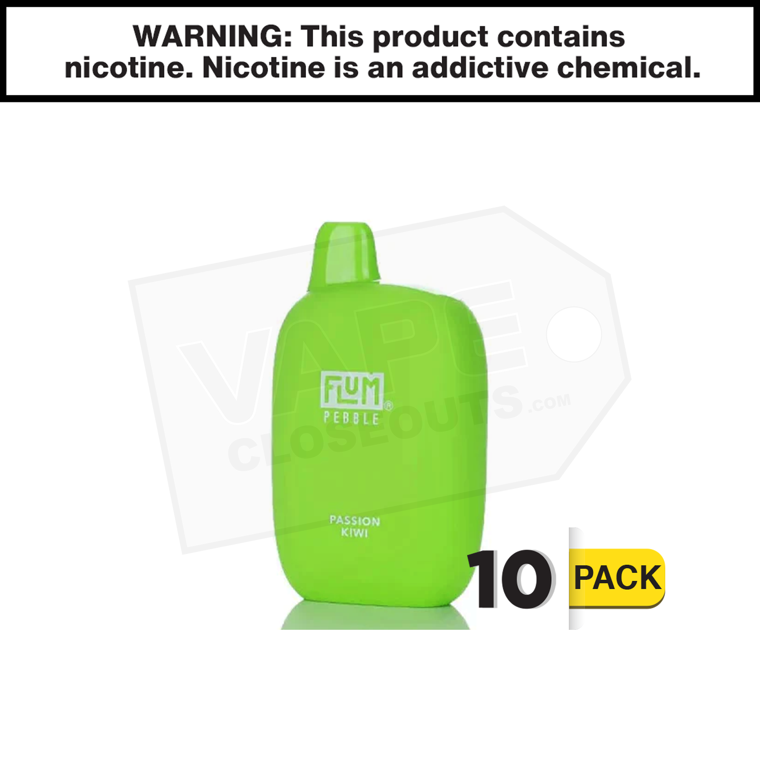 Flum Pebble | Passion Kiwi | 6000 Puff Disposable Rechargeable Vape — image 2