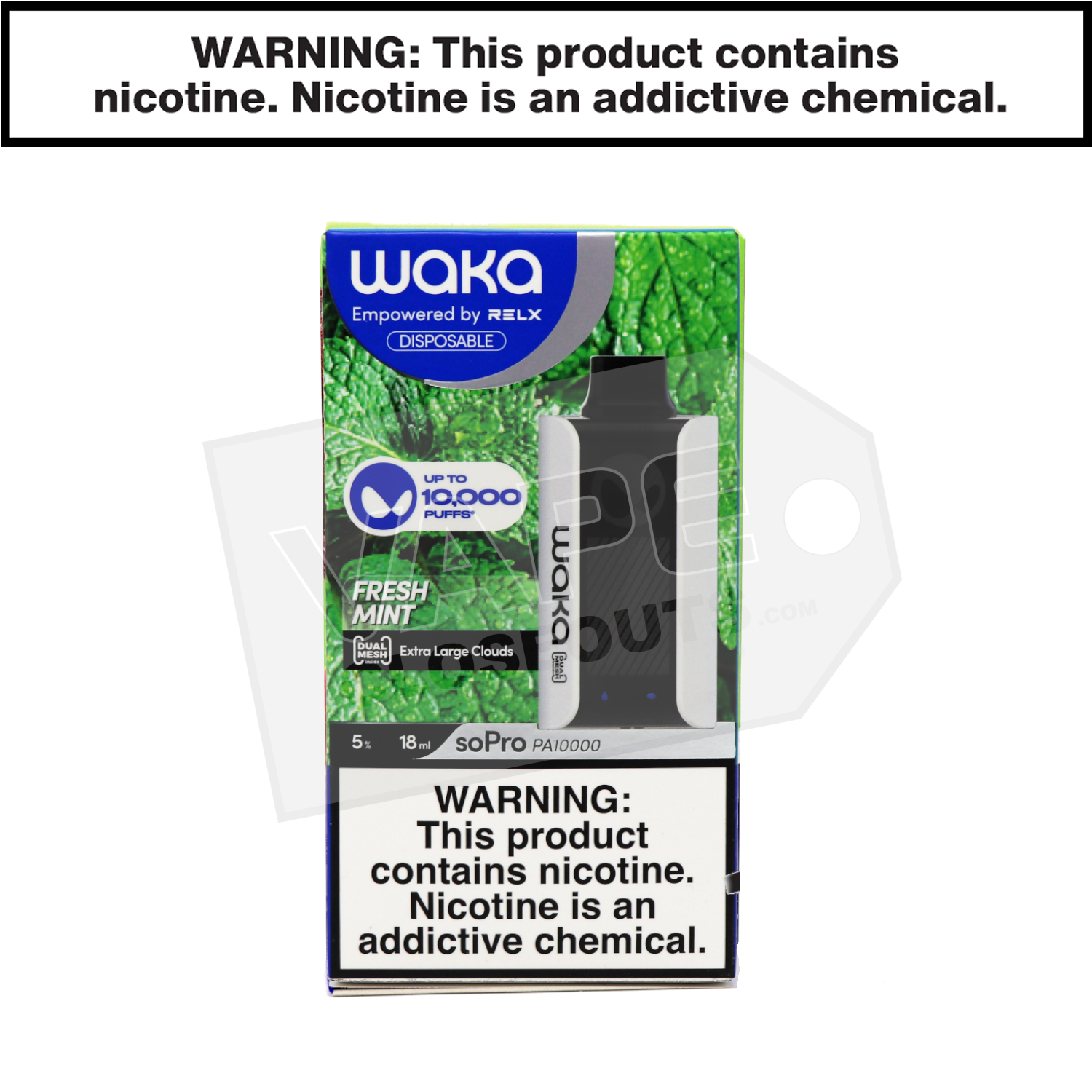 Fresh Mint WAKA soPro PA10000 Disposable Vape