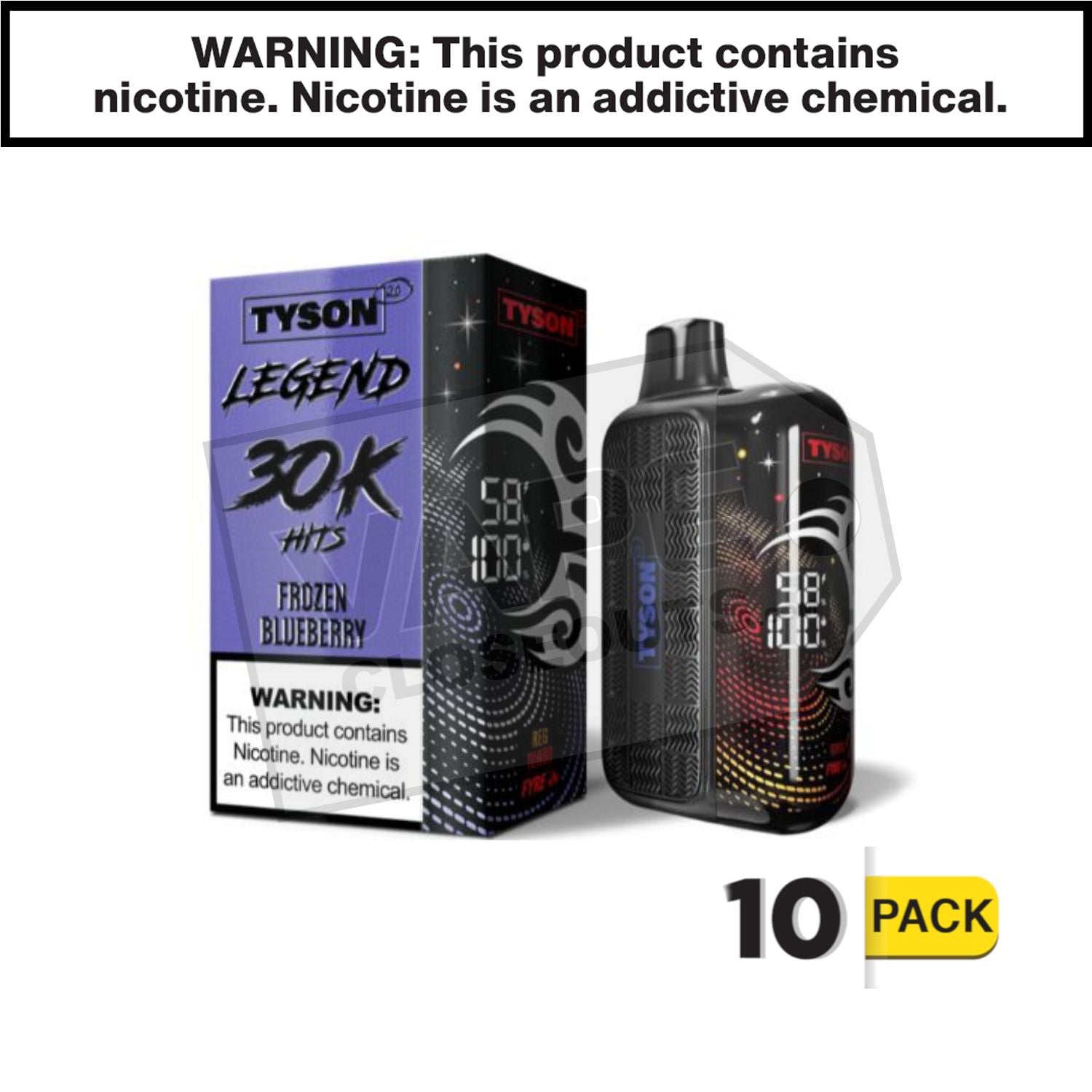 Frozen Blueberry Tyson 2.0 Legend 30k Disposable Vape — image 2