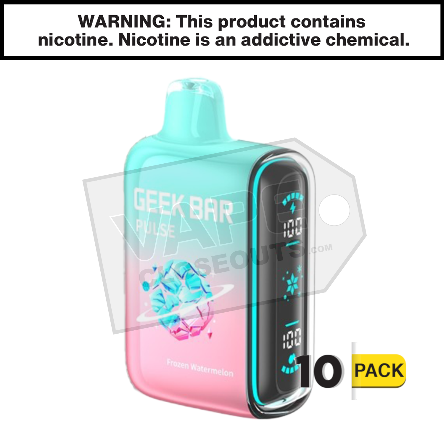 Frozen Watermelon Geek Bar Pulse Disposable Vape — image 2