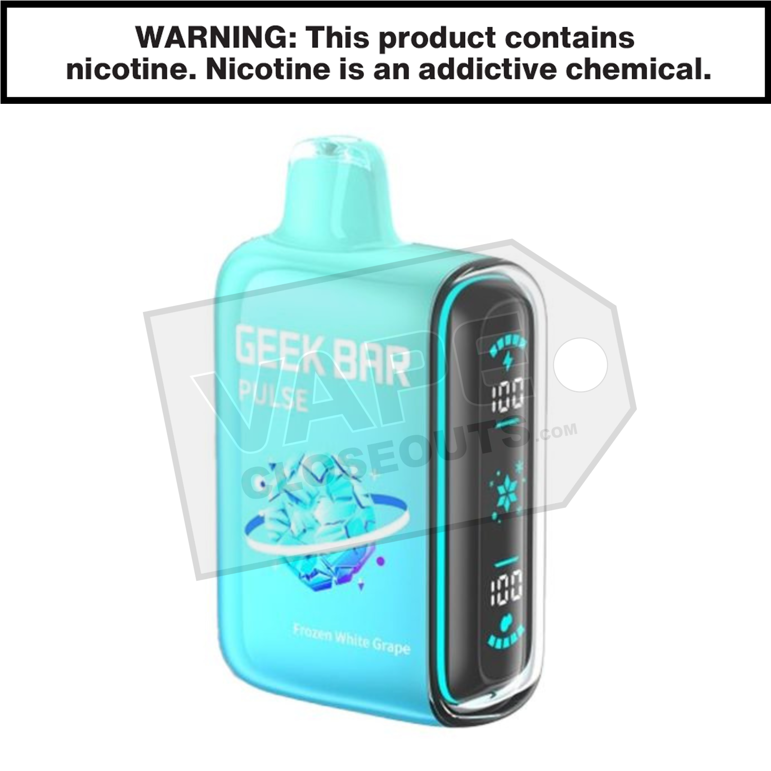 Frozen White Grape Geek Bar Pulse Disposable Vape
