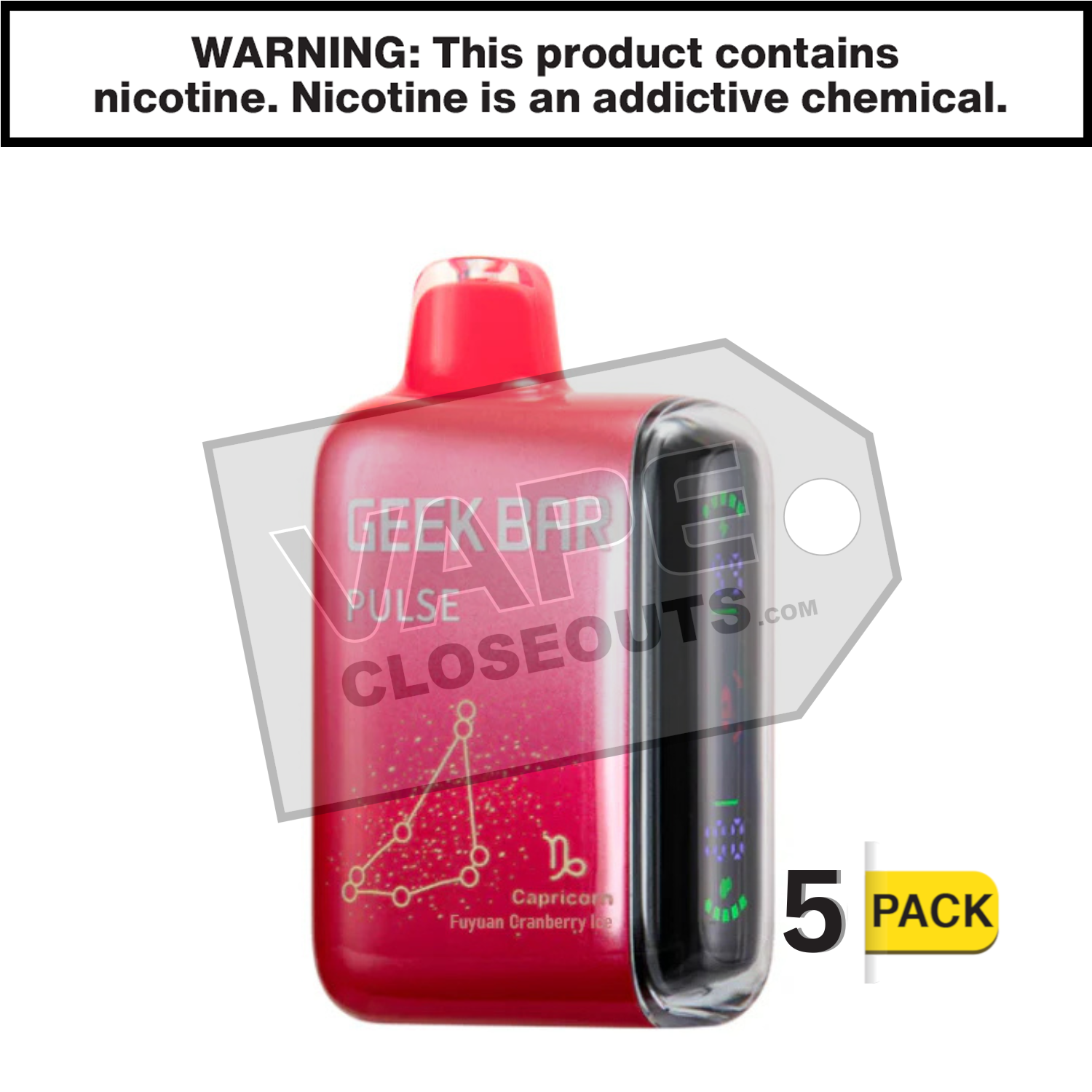 Fuyuan Cranberry Ice Geek Bar Pulse Disposable Vape