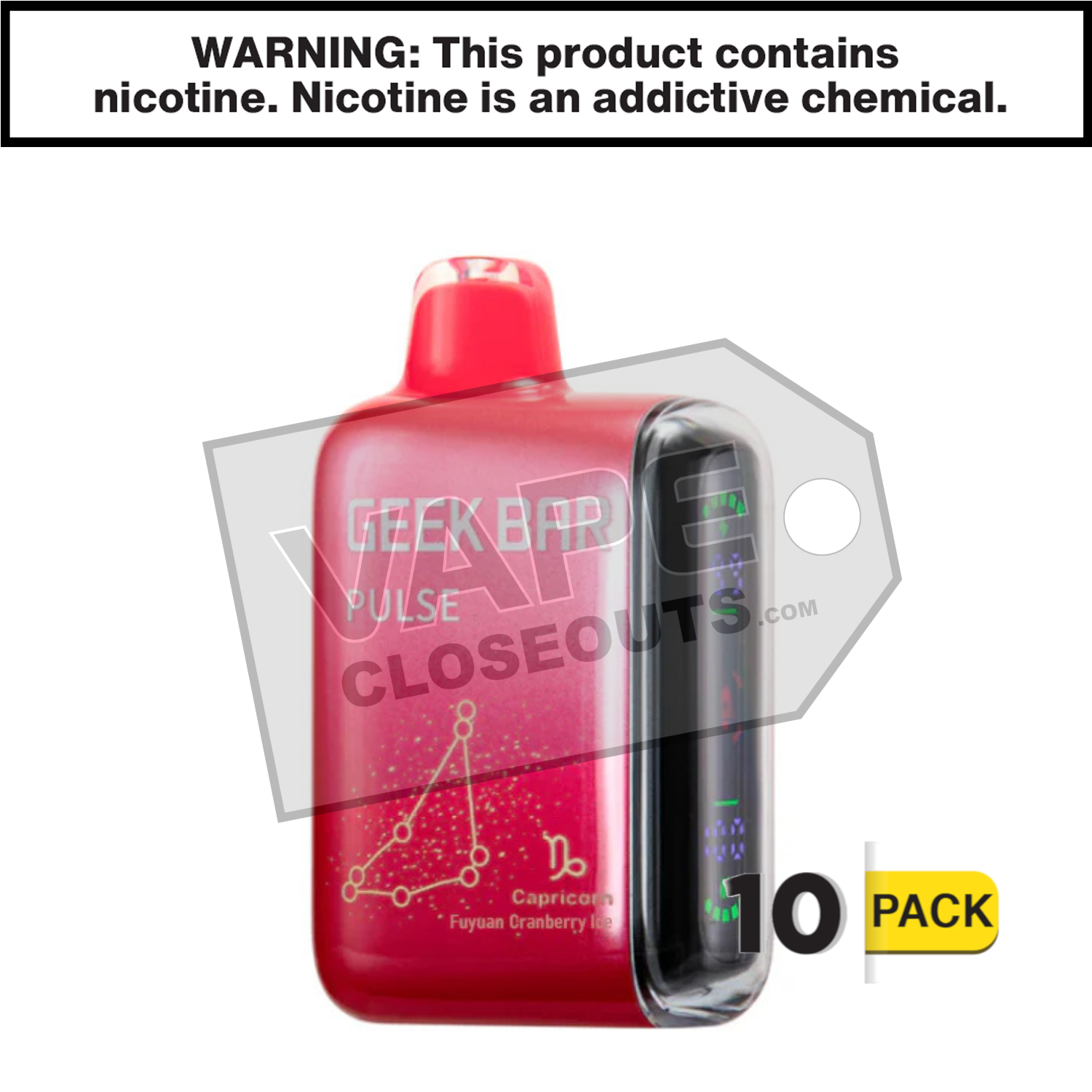 Fuyuan Cranberry Ice Geek Bar Pulse Disposable Vape — image 2