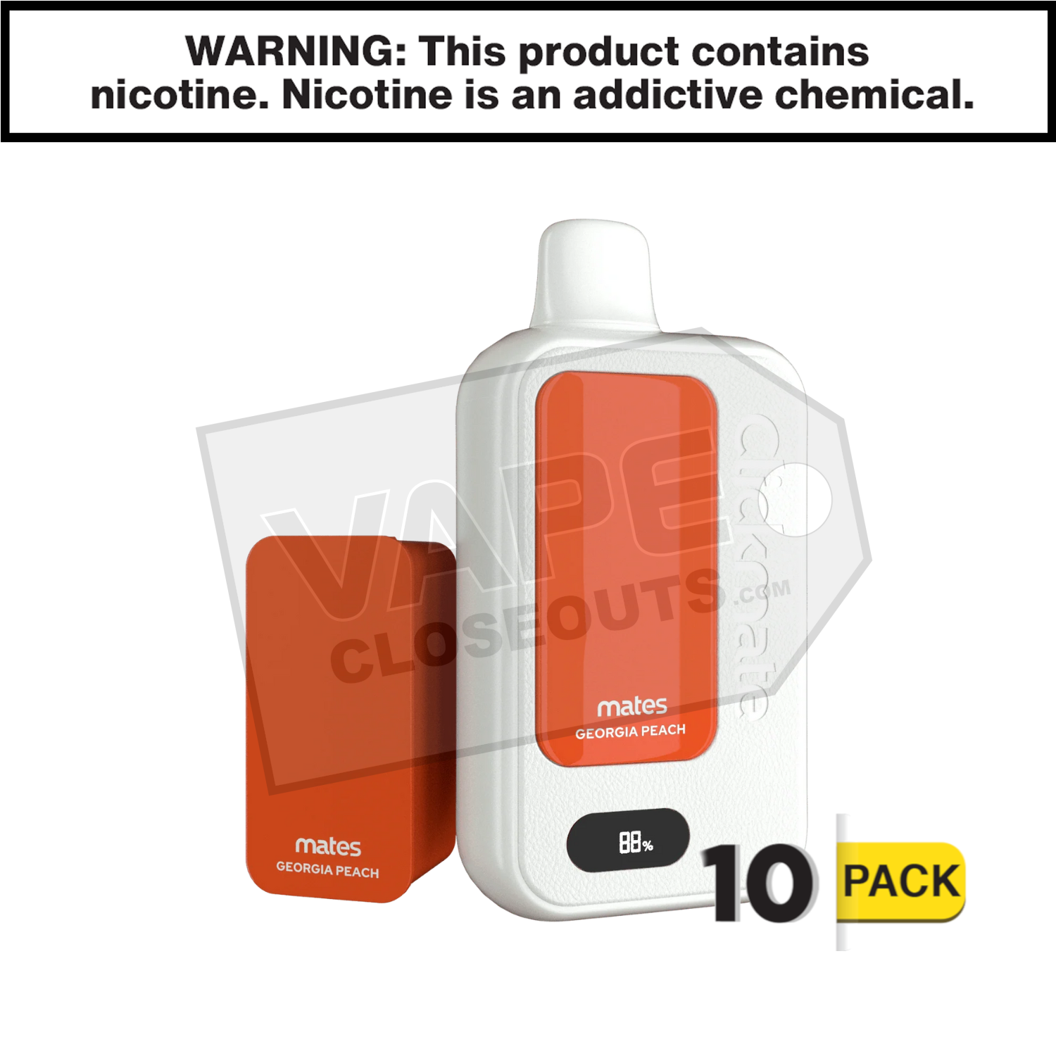 Georgia Peach 7 Daze Clickmate 15000 Disposable Vape Kit — image 2